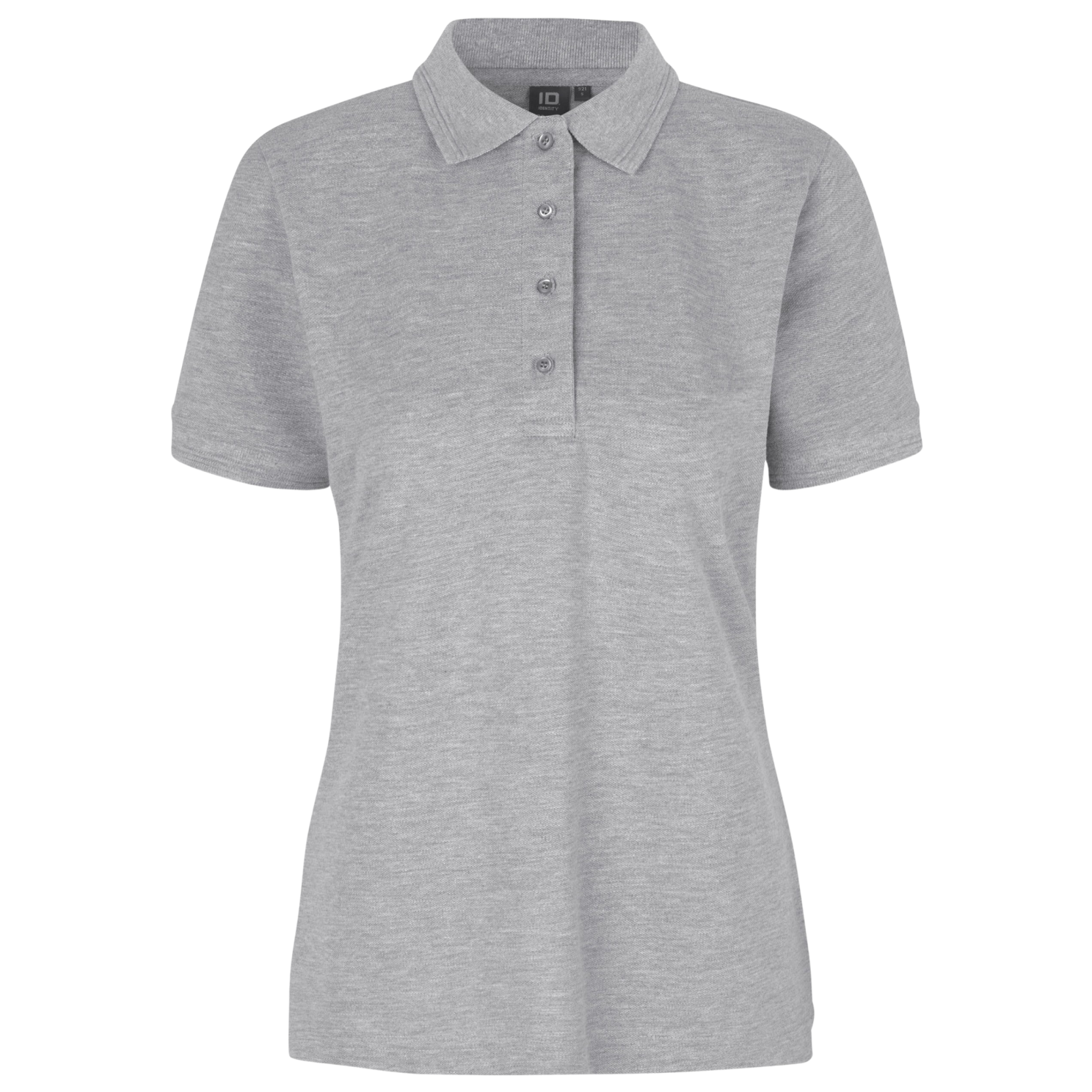 ID Pro Wear Dame Polo i Grå Melange – Plus Size Tilbud!