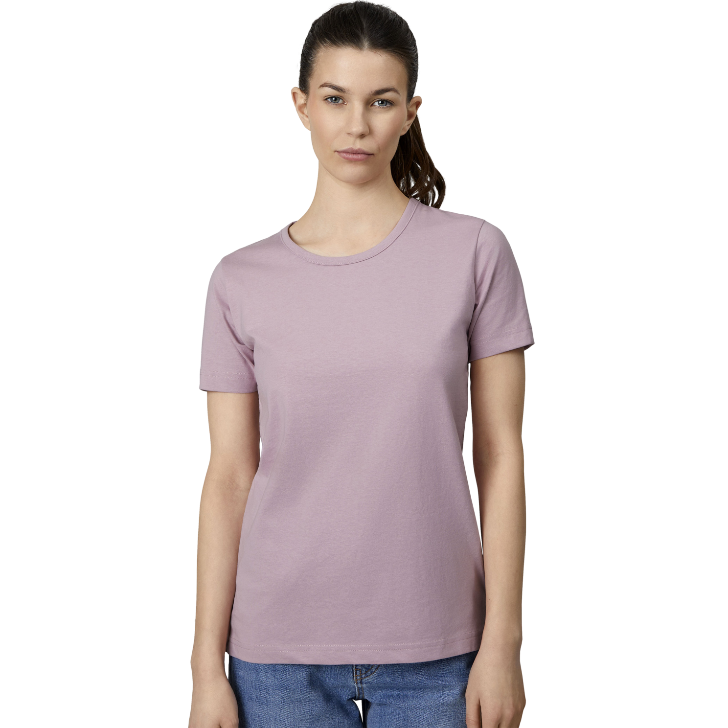 ID Pro Wear Dame T-shirt i Dusty Rose – Plus Size Tilbud