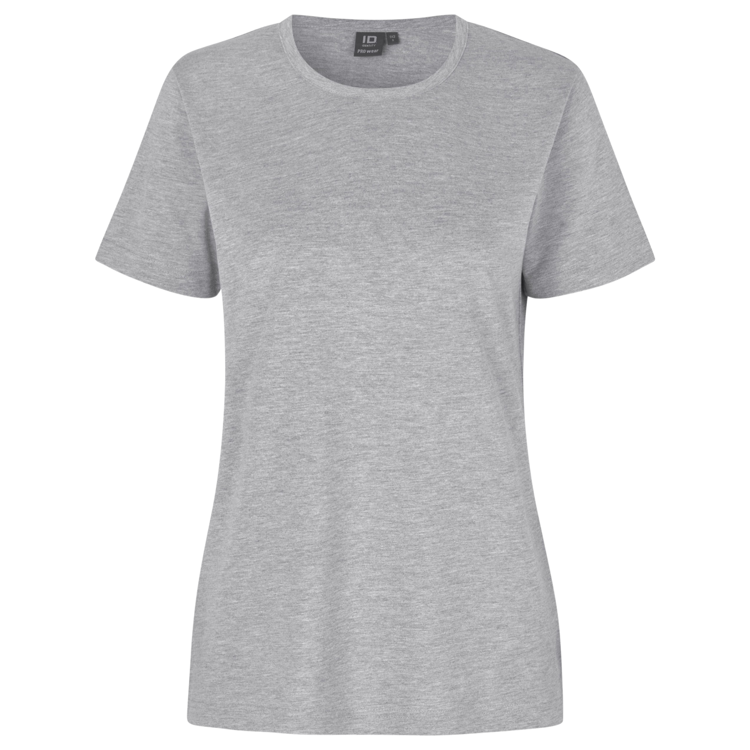 ID Pro Wear Plus Size T-shirt til Dame – Grå Melange Tilbud