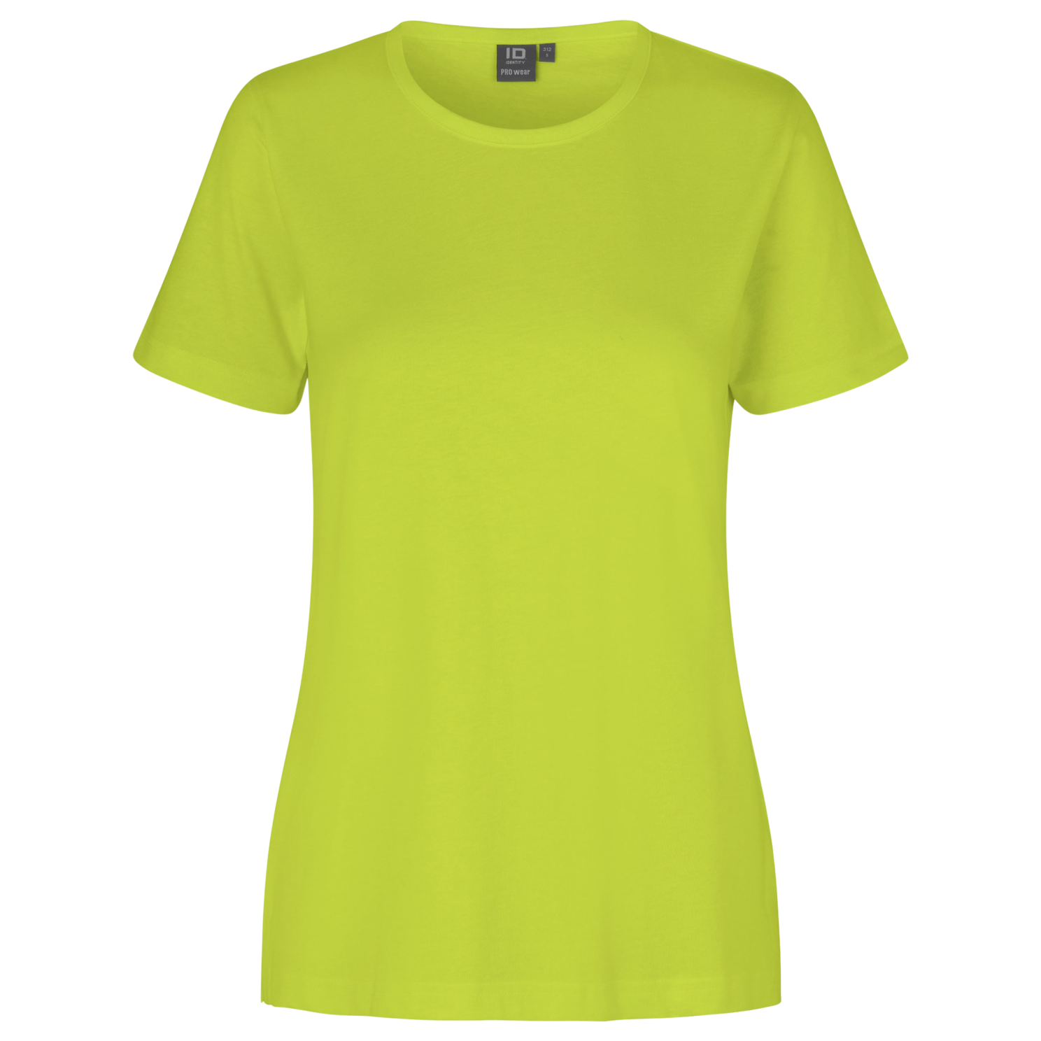 ID Pro Wear Dame T-shirt i Lime – Plus Size Tilbud!