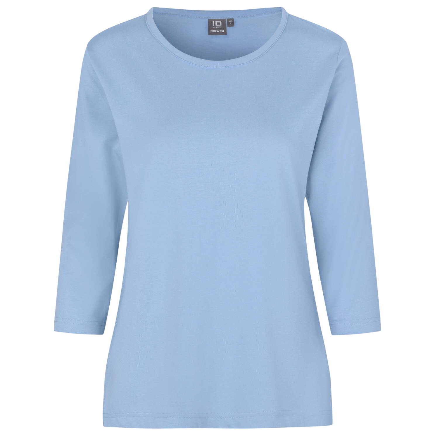 ID Pro Wear Dame T-shirt – Lys Blå Plus Size Tilbud!