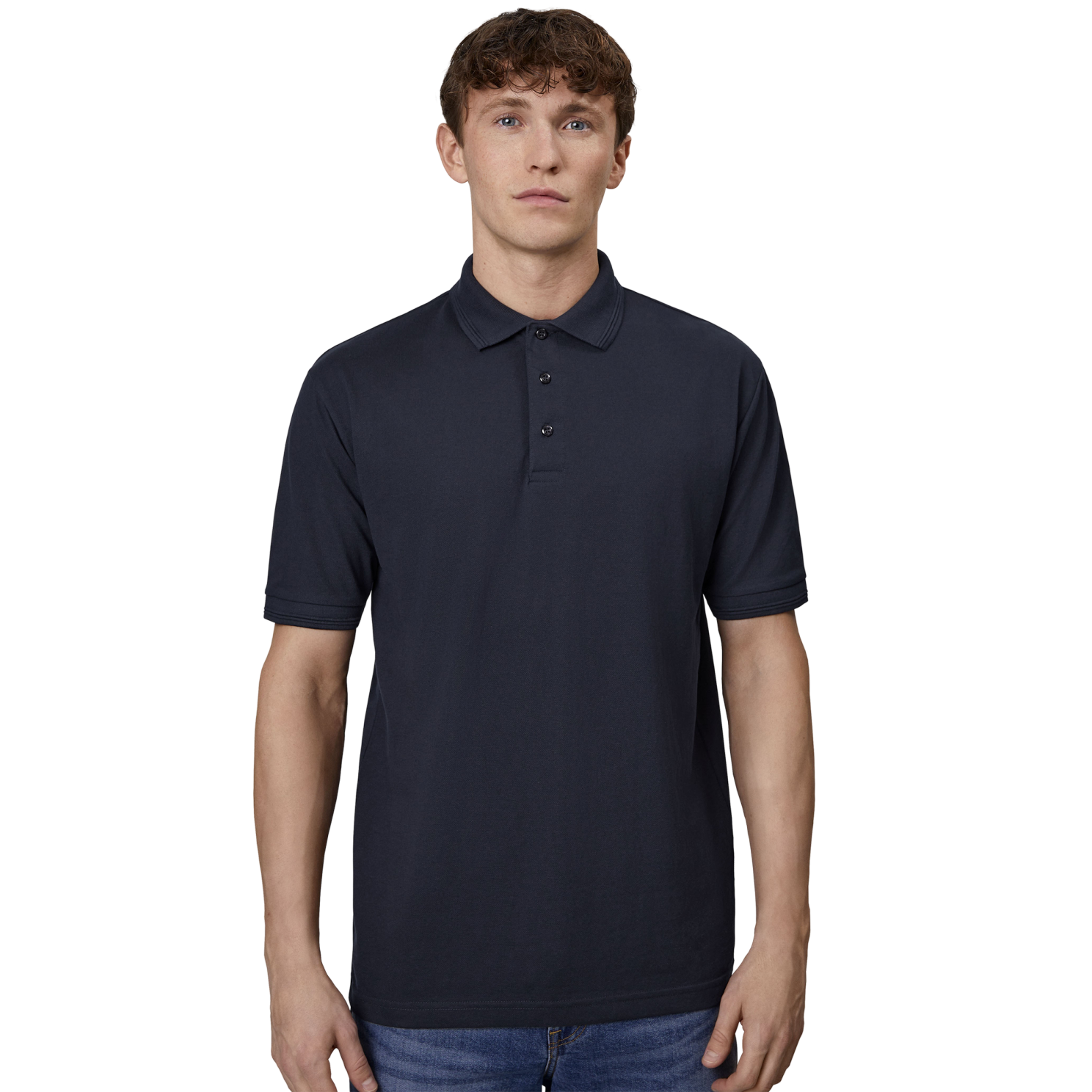 ID Pro Wear Herre Polo i Navy – Stil og Komfort til Mænd