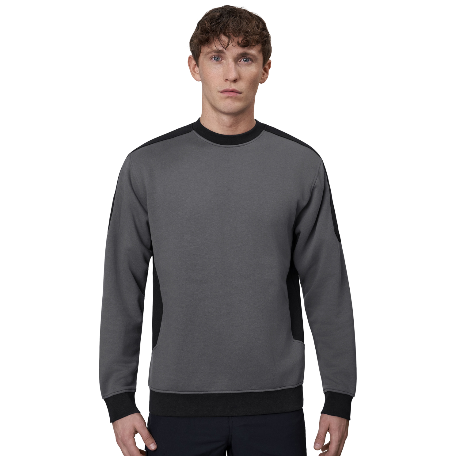 Pro Wear Herre Sweatshirt i Sølvgrå – Plus Size Tilbud