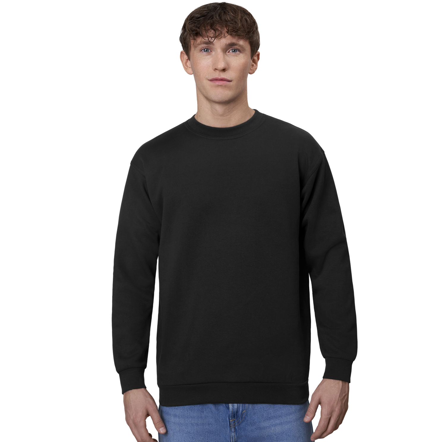 Pro Wear Herre Sweatshirt - Sort Plus Size til Mænd