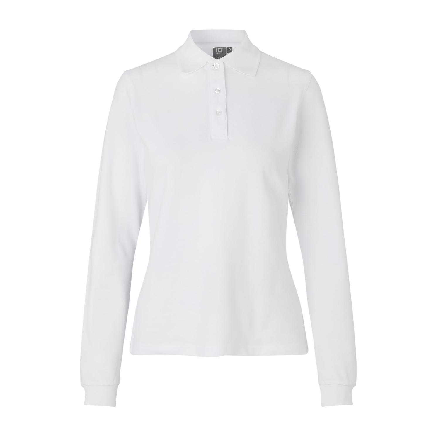 Strækbar Hvid Dame Polo – Plus Size Tilbud!