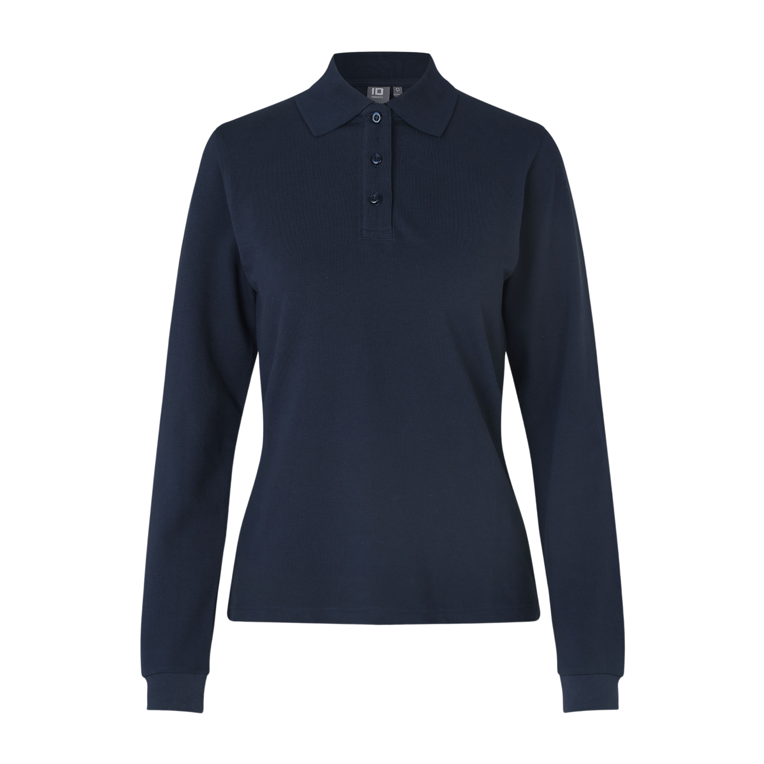 Strækbar Navy Dame Polo – Plus Size Tilbud!