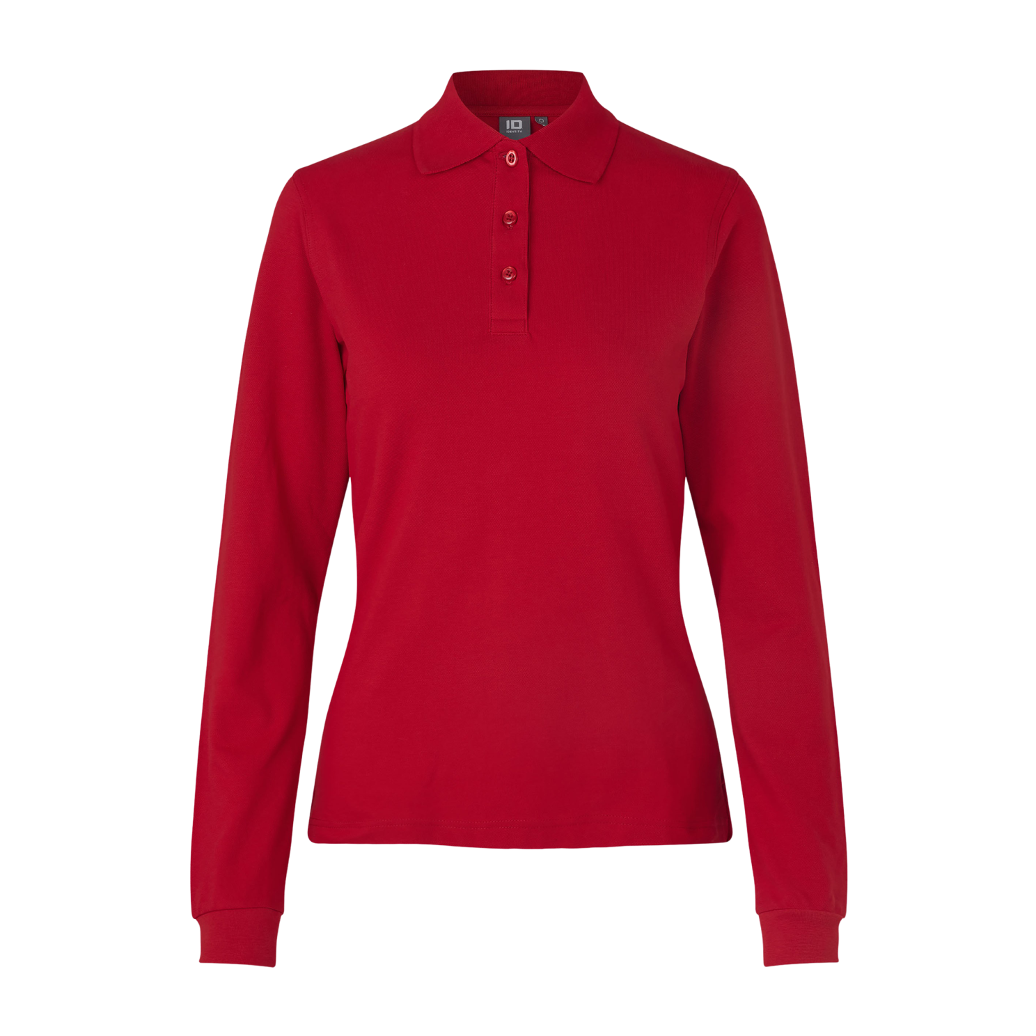 Rød Stretch Polo til Plus Size Damer – Udsalg!