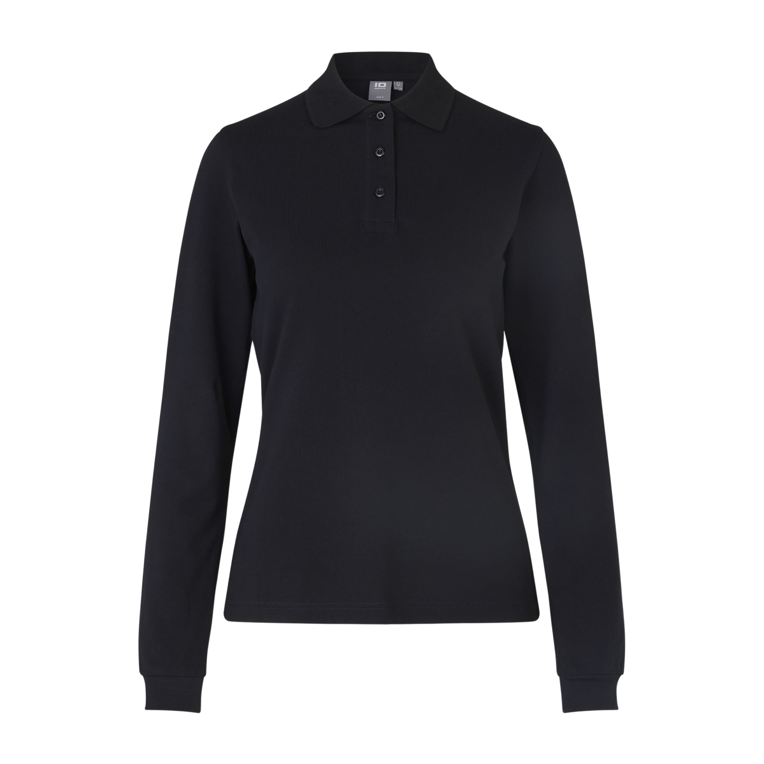 Strækbar Sort Dame Polo – Plus Size Tilbud!