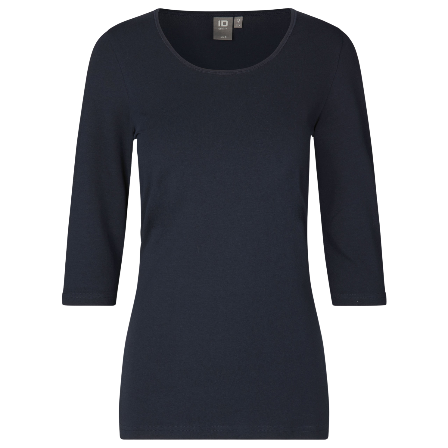 Plus Size Stretch Trøje til Dame – Navy Tilbud!