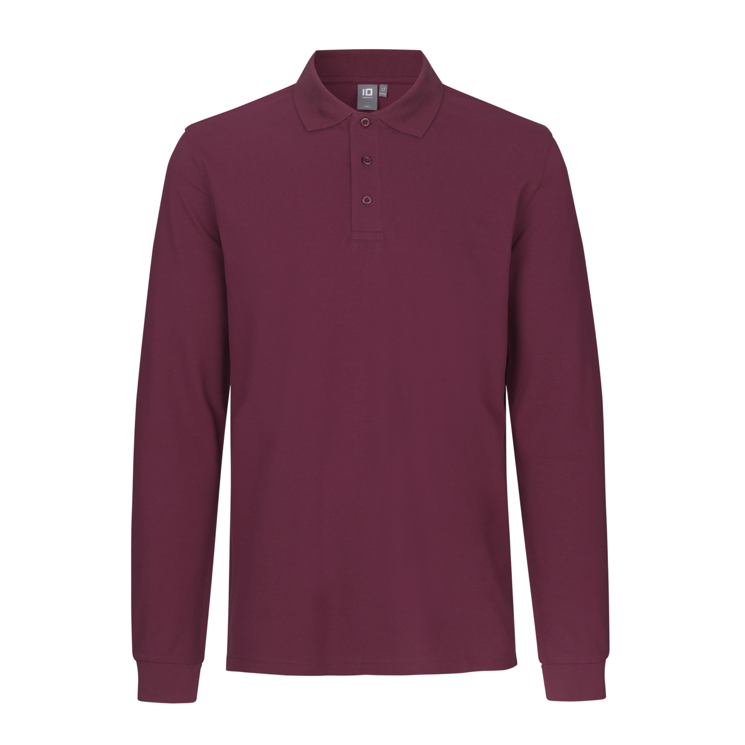 Bordeaux Stretch Polo til Herre – Plus Size Udsalg!