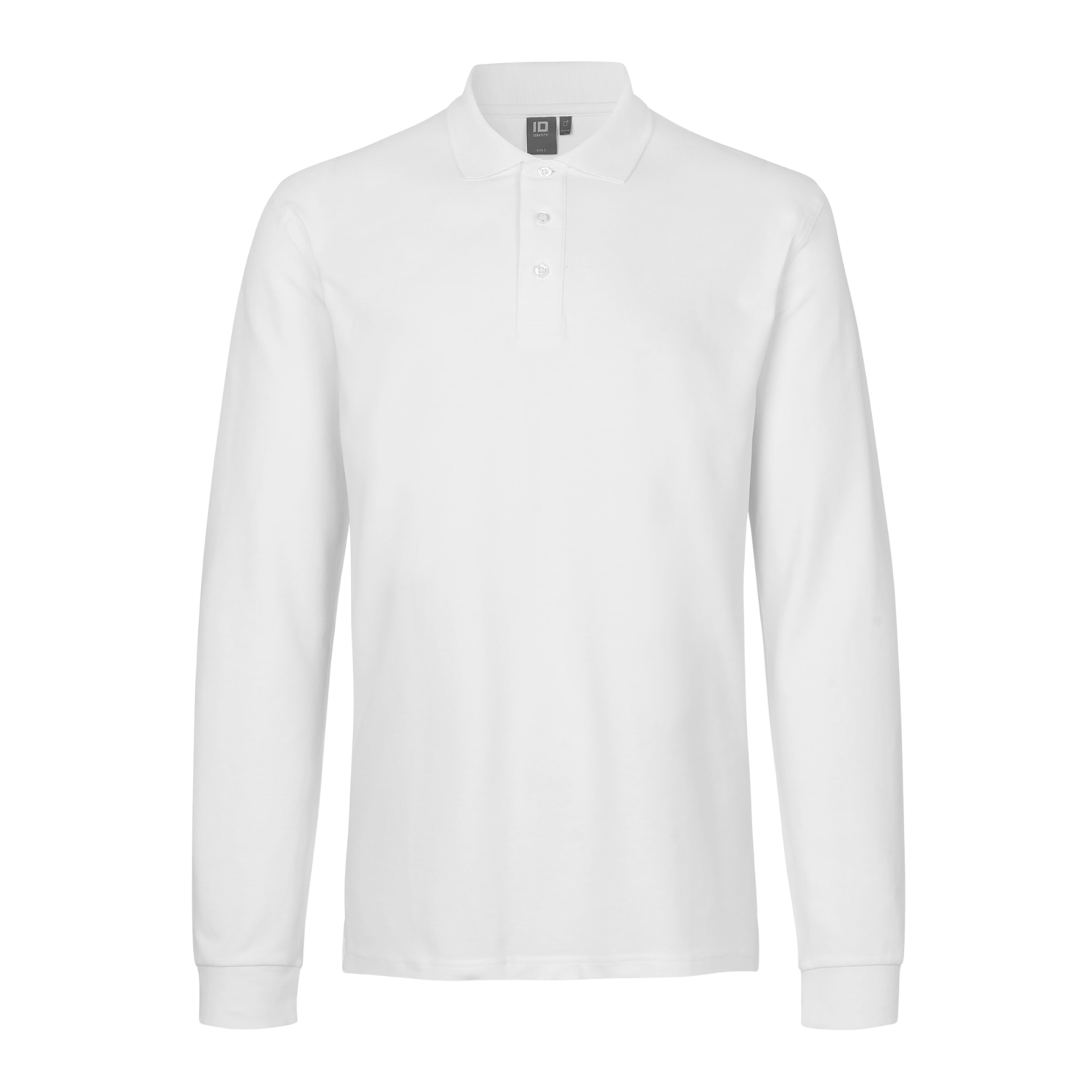 Stræk Herre Polo i Hvid – Plus Size Tilbud!