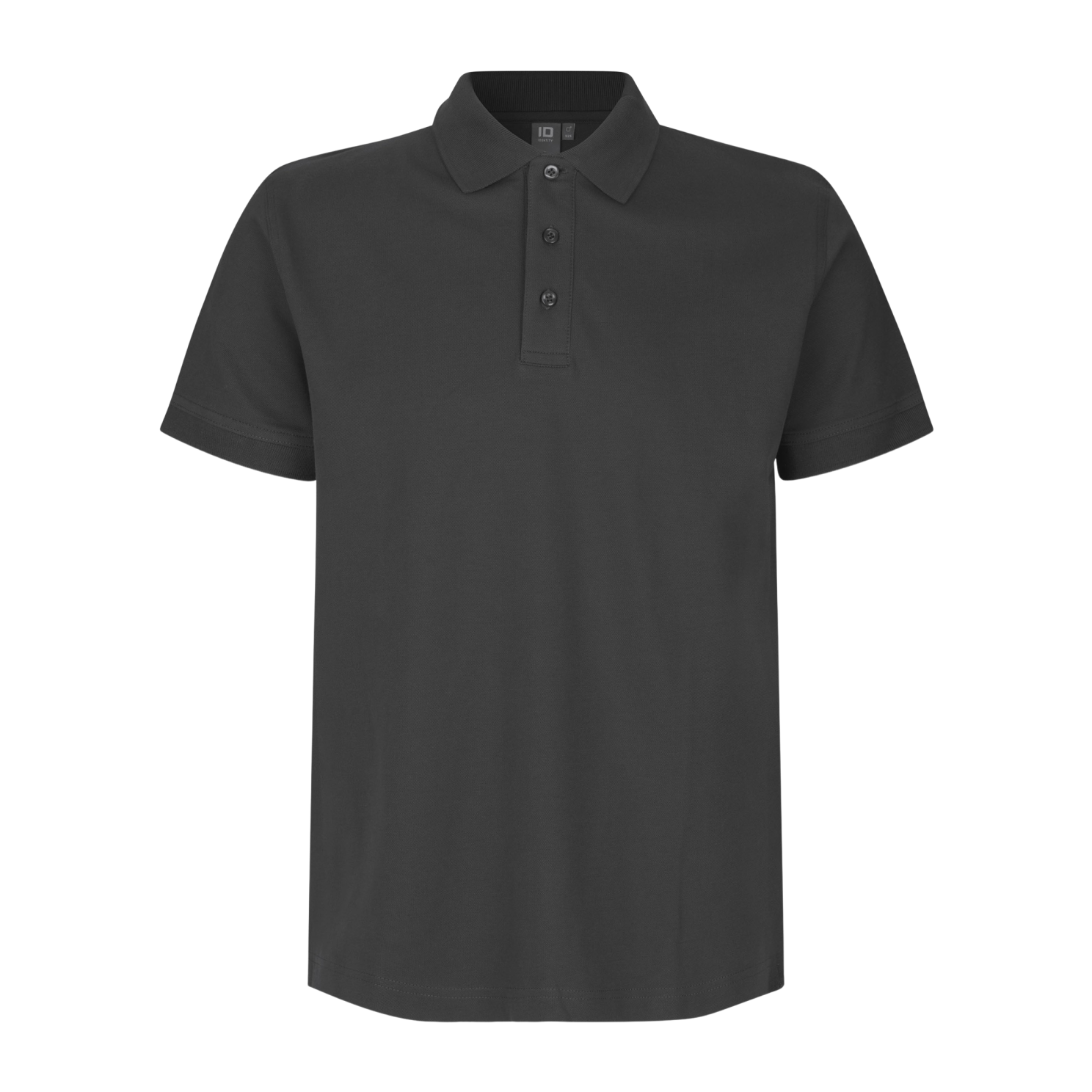 Klassisk Koksgrå Stretch Polo til Herre – Plus Size Tilbud