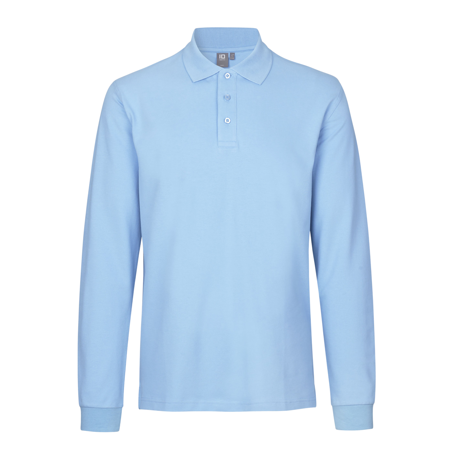 Stilfuld Plus Size Herre Polo i Lyseblå - Udsalg!
