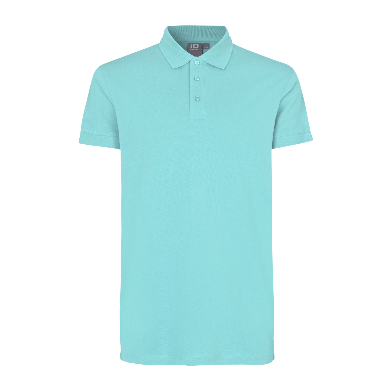 Klassisk Mint Stretch Polo til Herre - Plus Size Tilbud