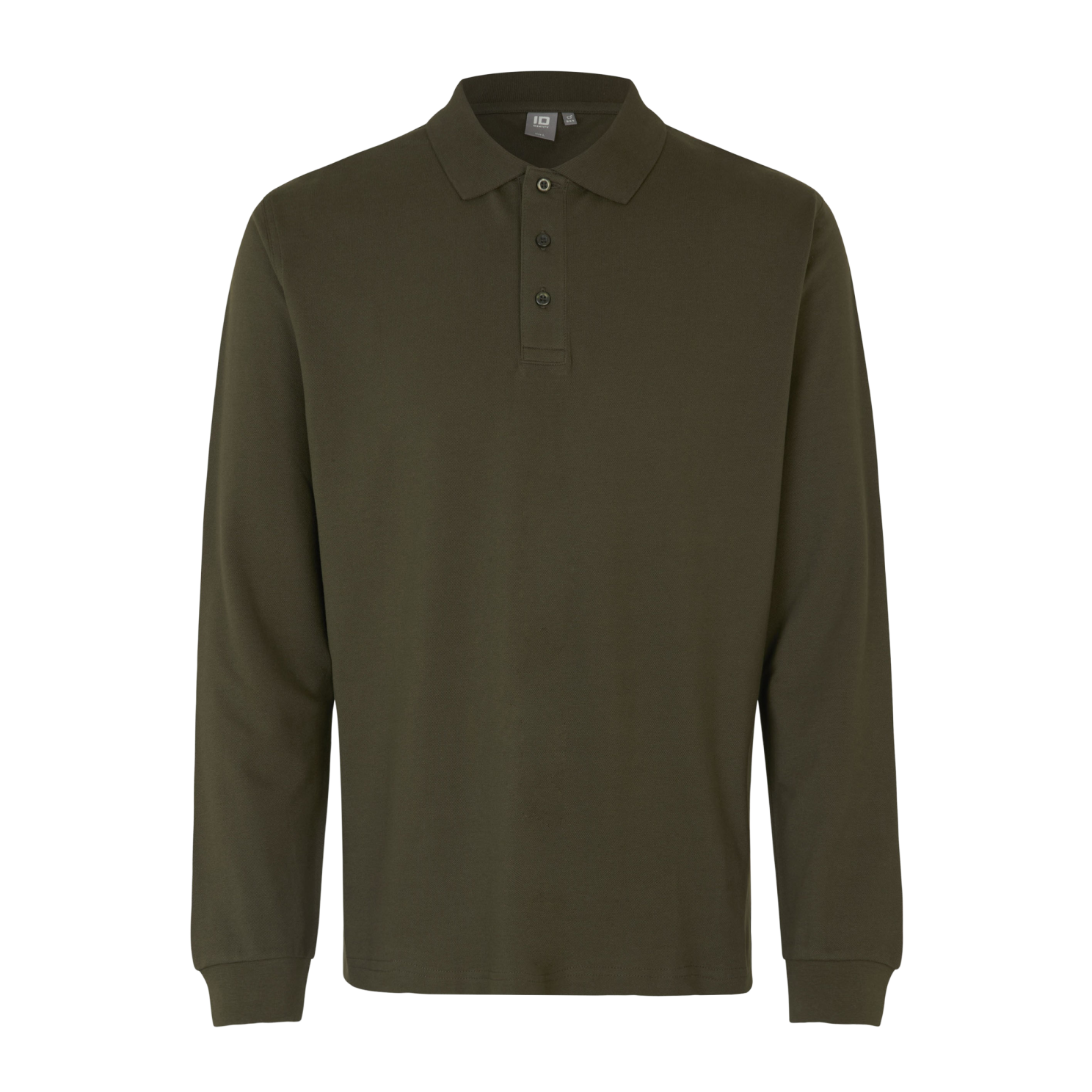 Olivenfarvet Plus Size Poloshirt til Mænd – Fantastisk Tilbud!