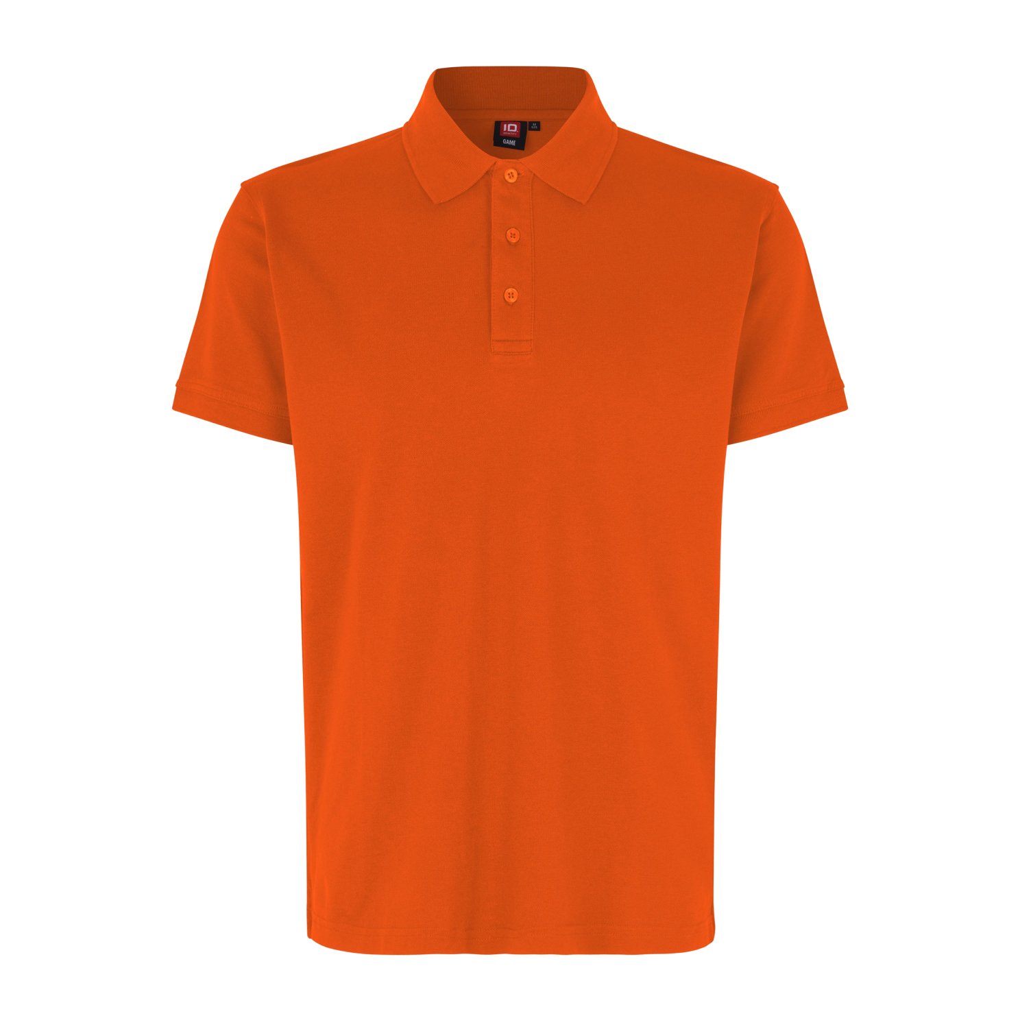 Strækbar Herre Polo i Orange – Plus Size Tilbud!