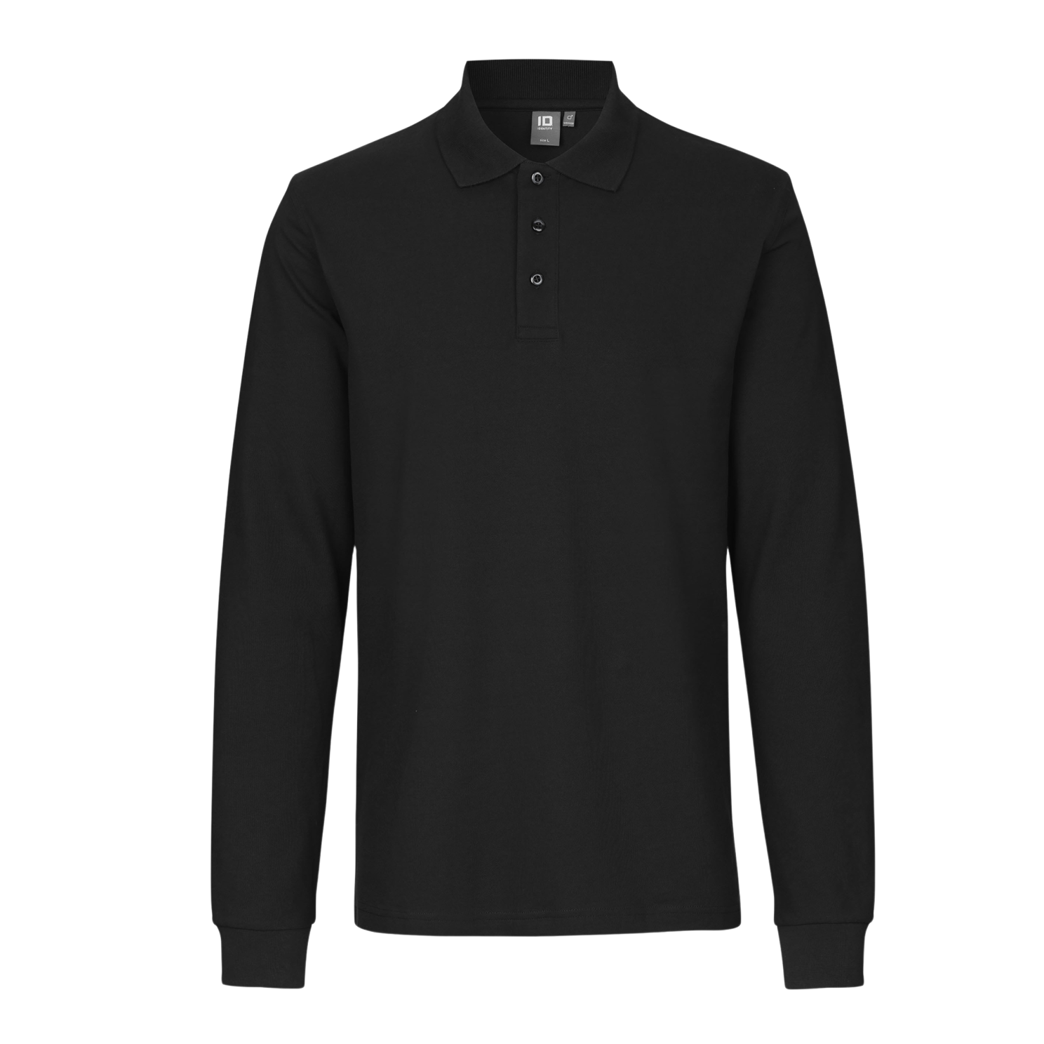 Stretch Herre Polo i Sort – Plus Size Tilbud!