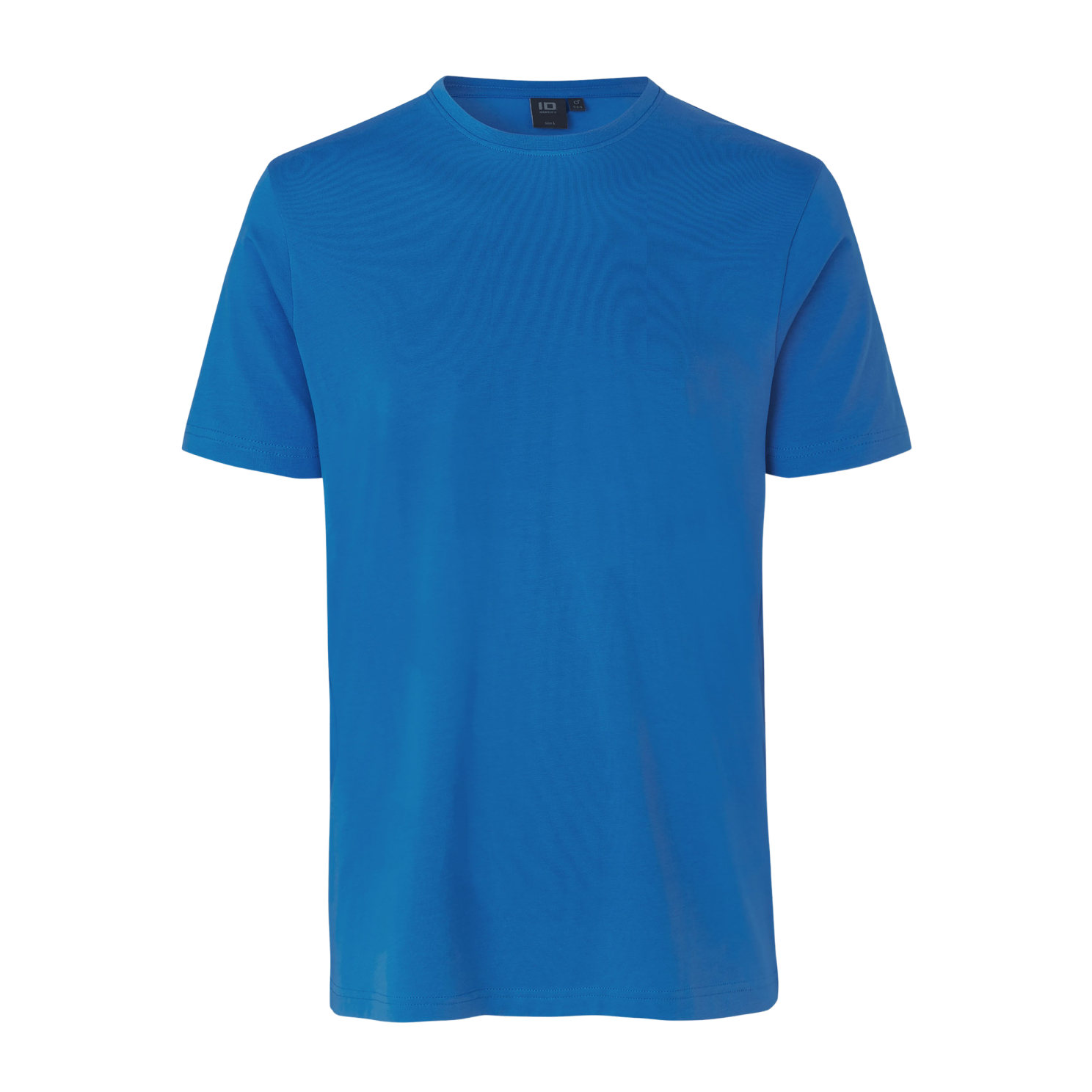 Stretch Herre T-shirt i Azur – Plus Size Udsalg!