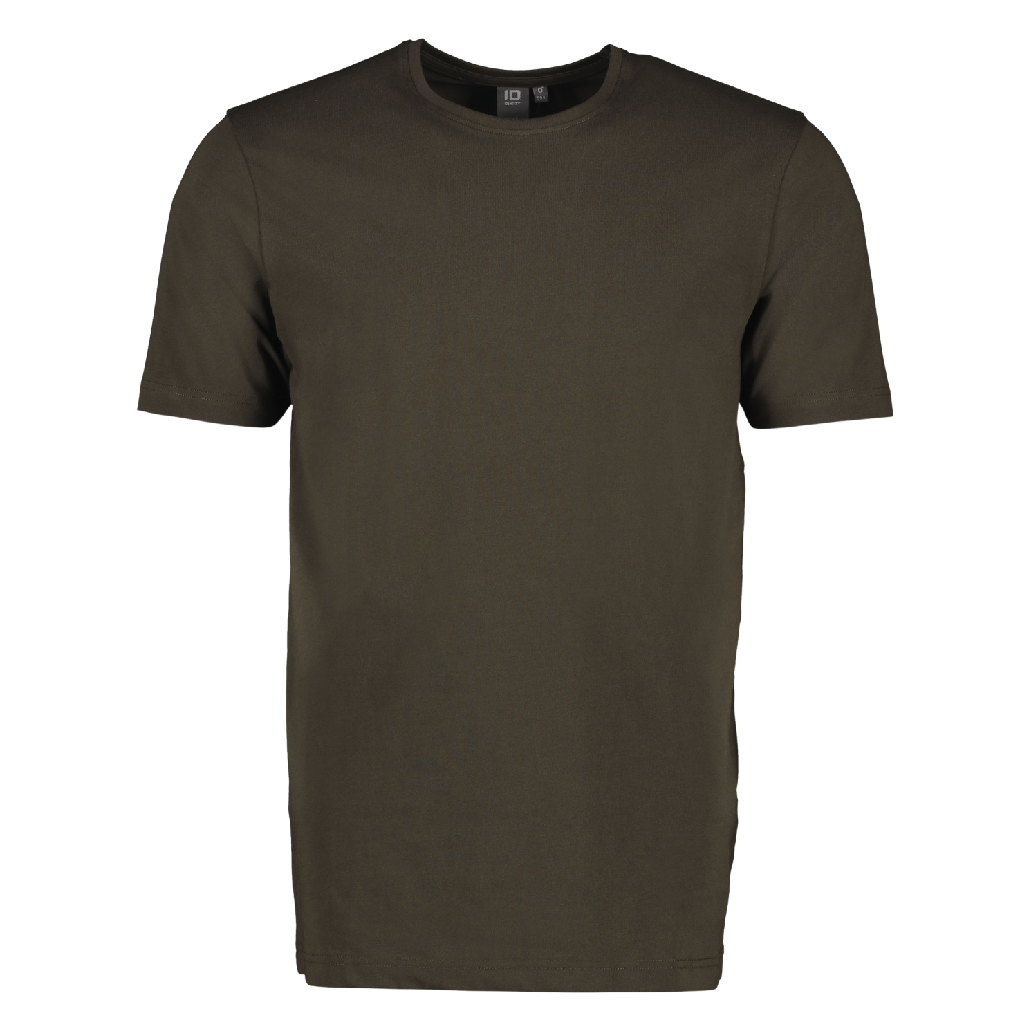 Oliven Stretch T-shirt til Herre – Plus Size Tilbud!