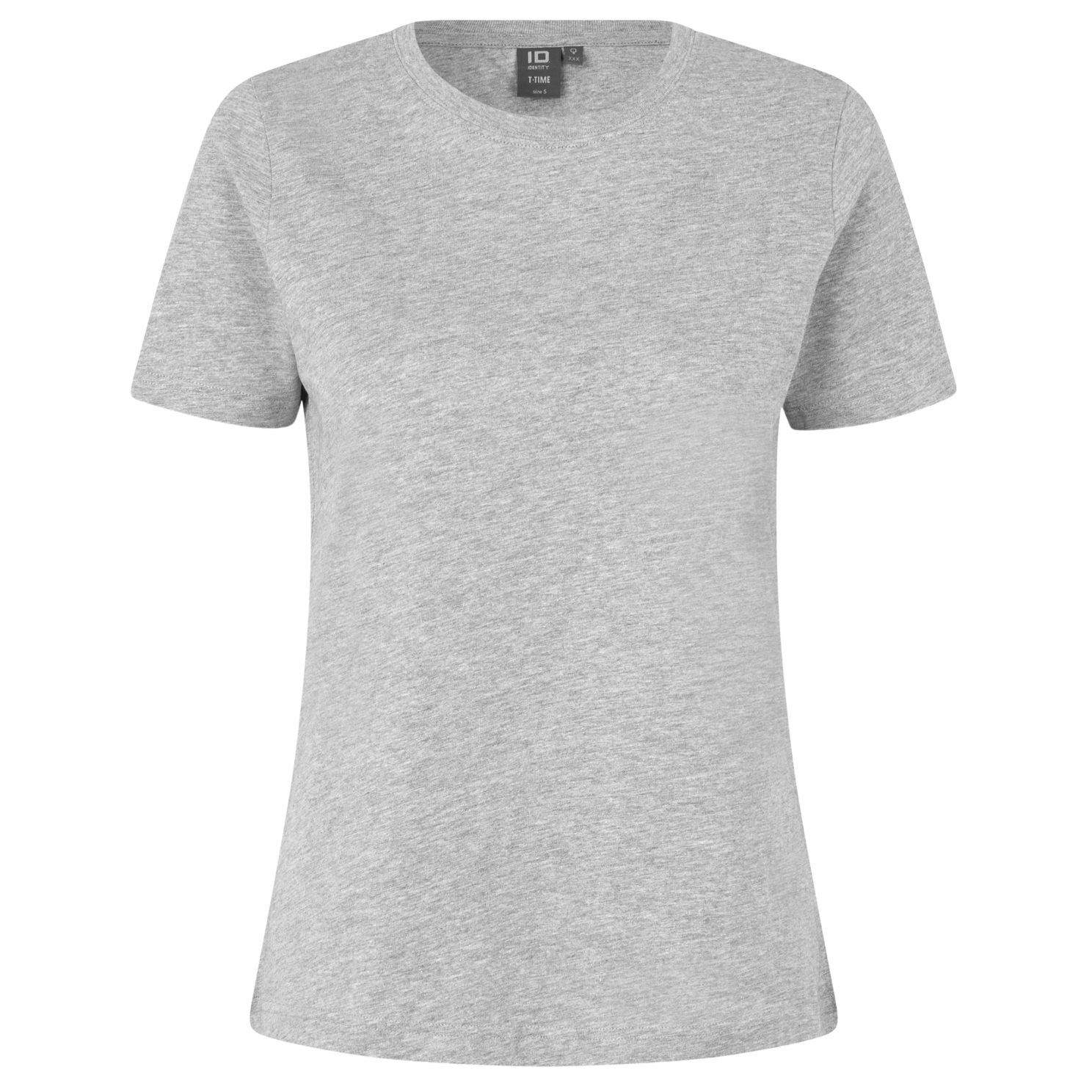 Tidsløs Plus Size Dame T-shirt i Grå Melange – Tilbud!