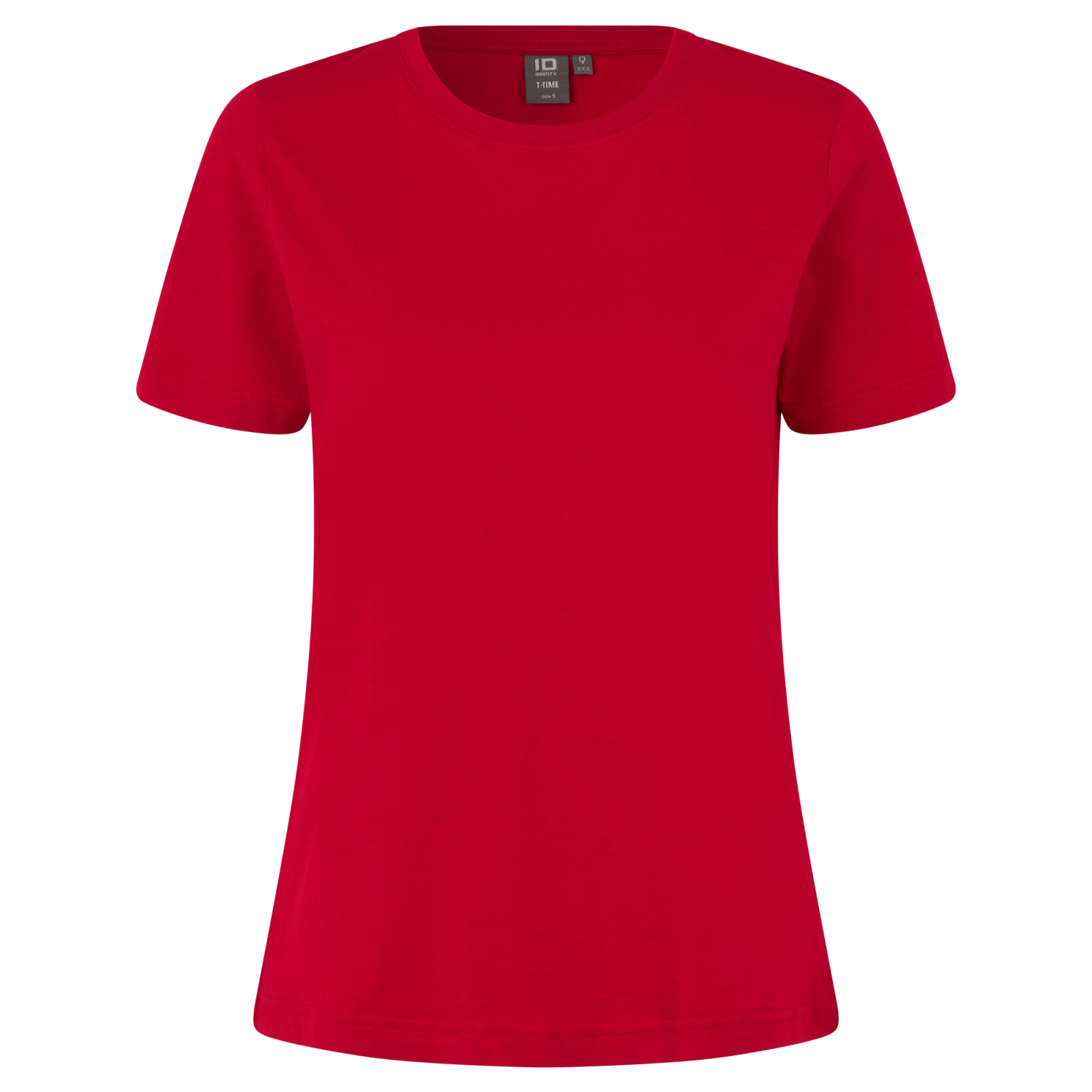 Id T-time Plus Size T-shirt til kvinder – Rød – Fantastisk Tilbud!