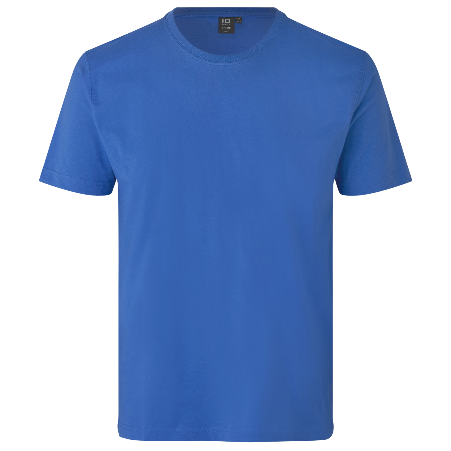 ID T-Time Herre T-shirt – Azur i Plus Size Udsalg