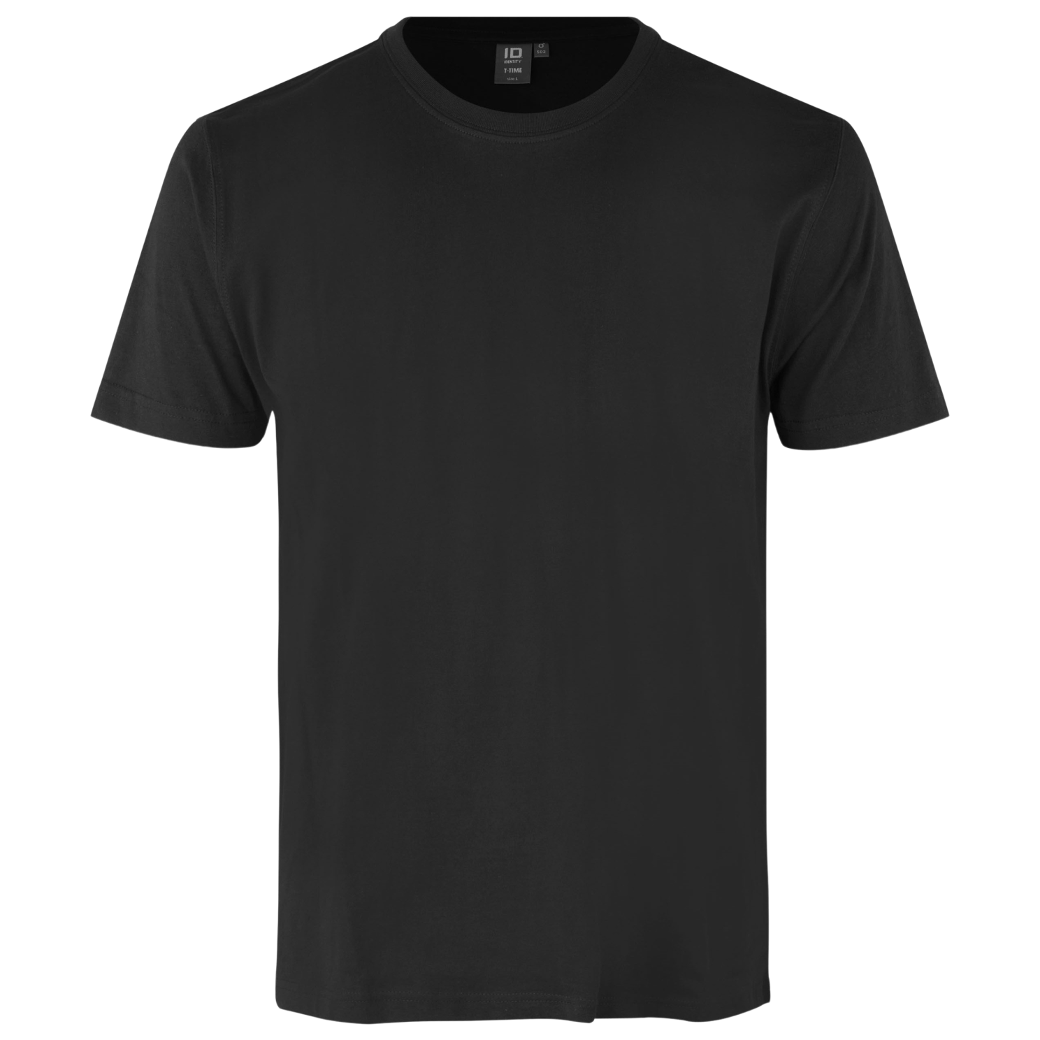 ID T-Time Herre T-shirt – Sort Plus Størrelser Tilbud