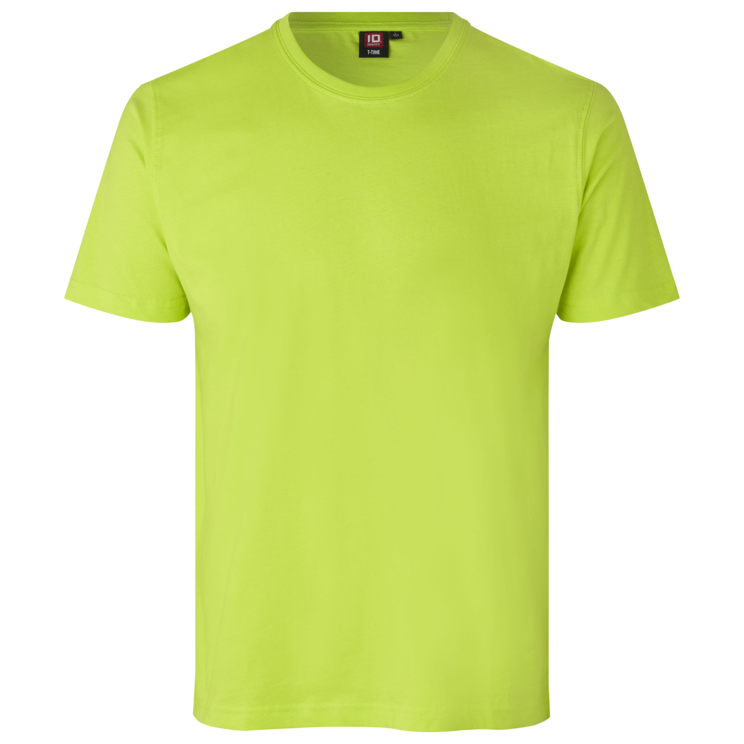 ID T-Time Herre T-shirt i Lime – Plus Size Tilbud!