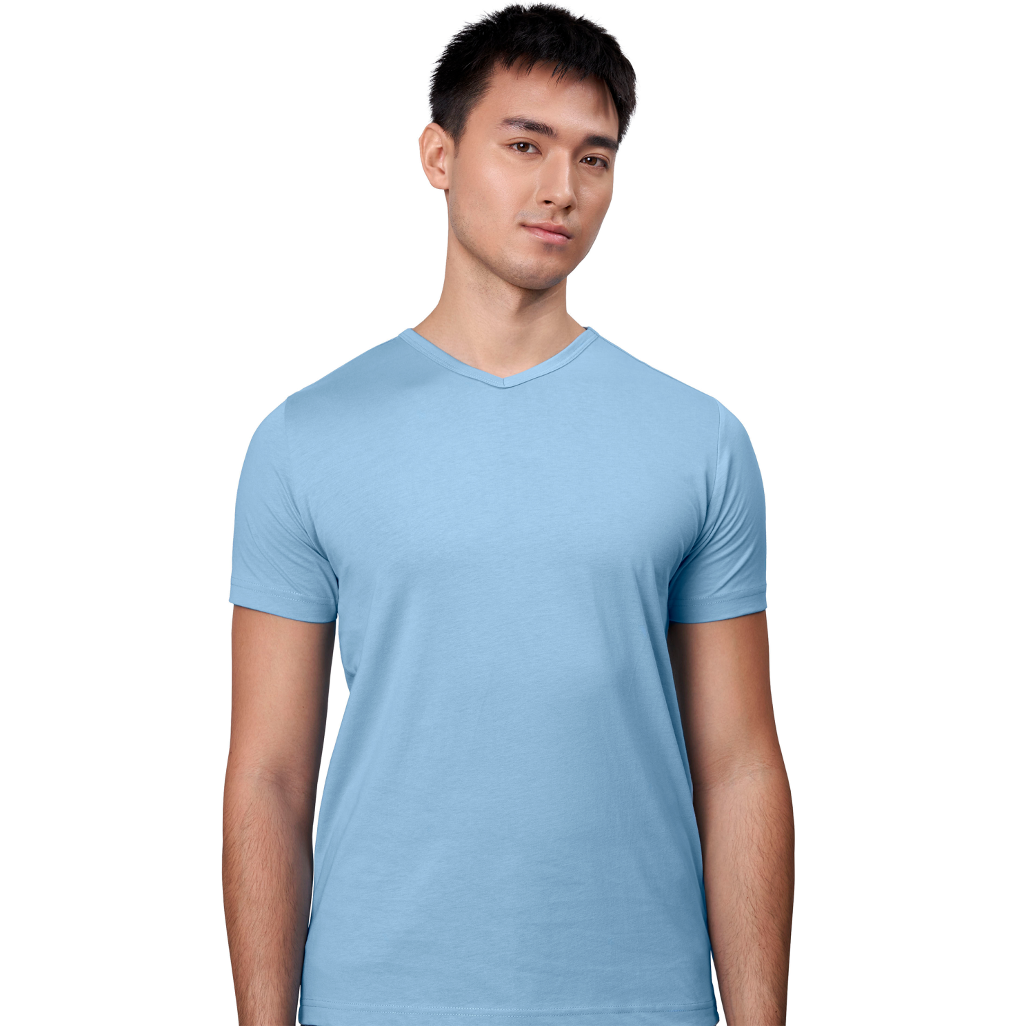 ID Herre T-shirt – Lys Blå på Udsalg i Store Størrelser