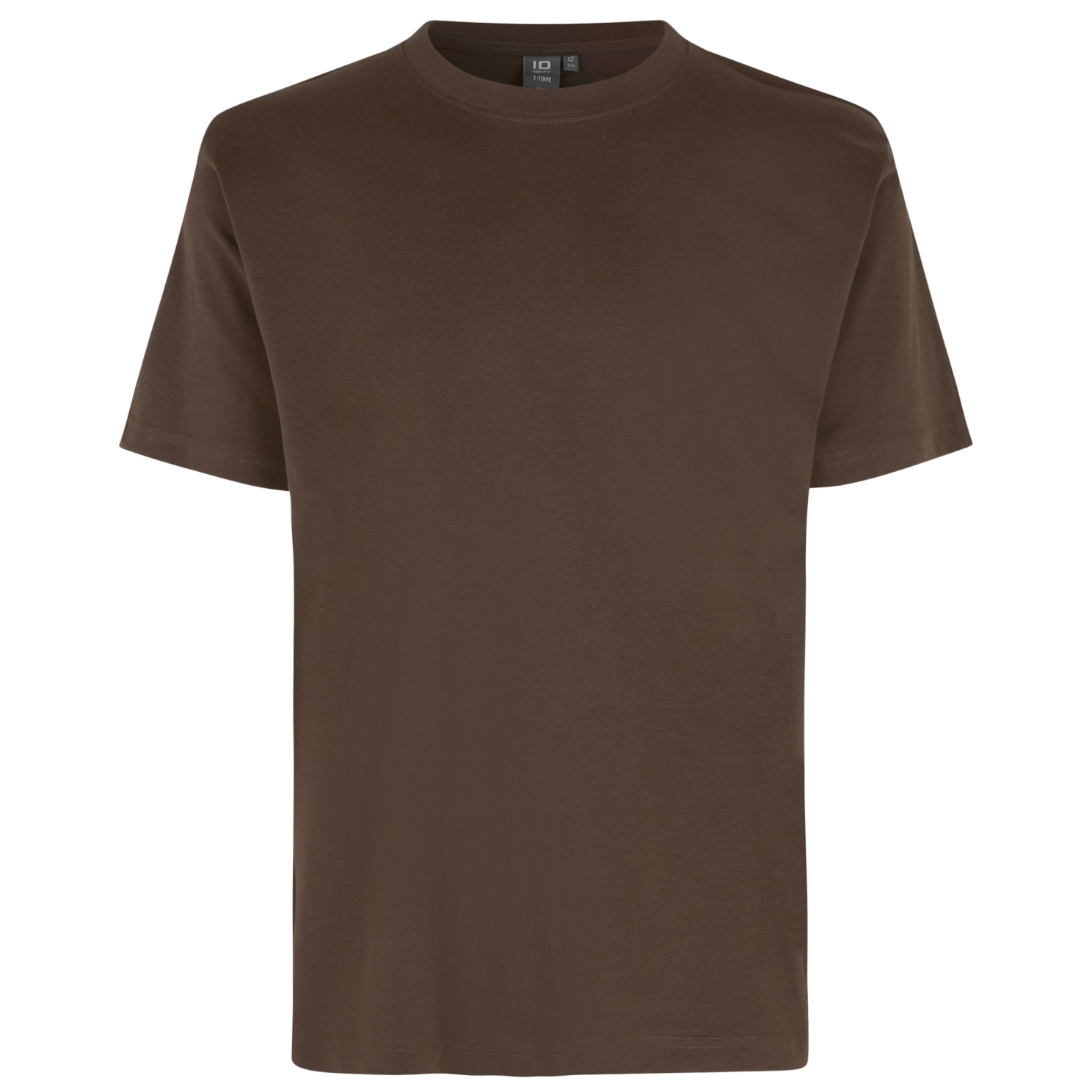ID T-Time Herre T-shirt i Mocca – Plus Size Tilbud!