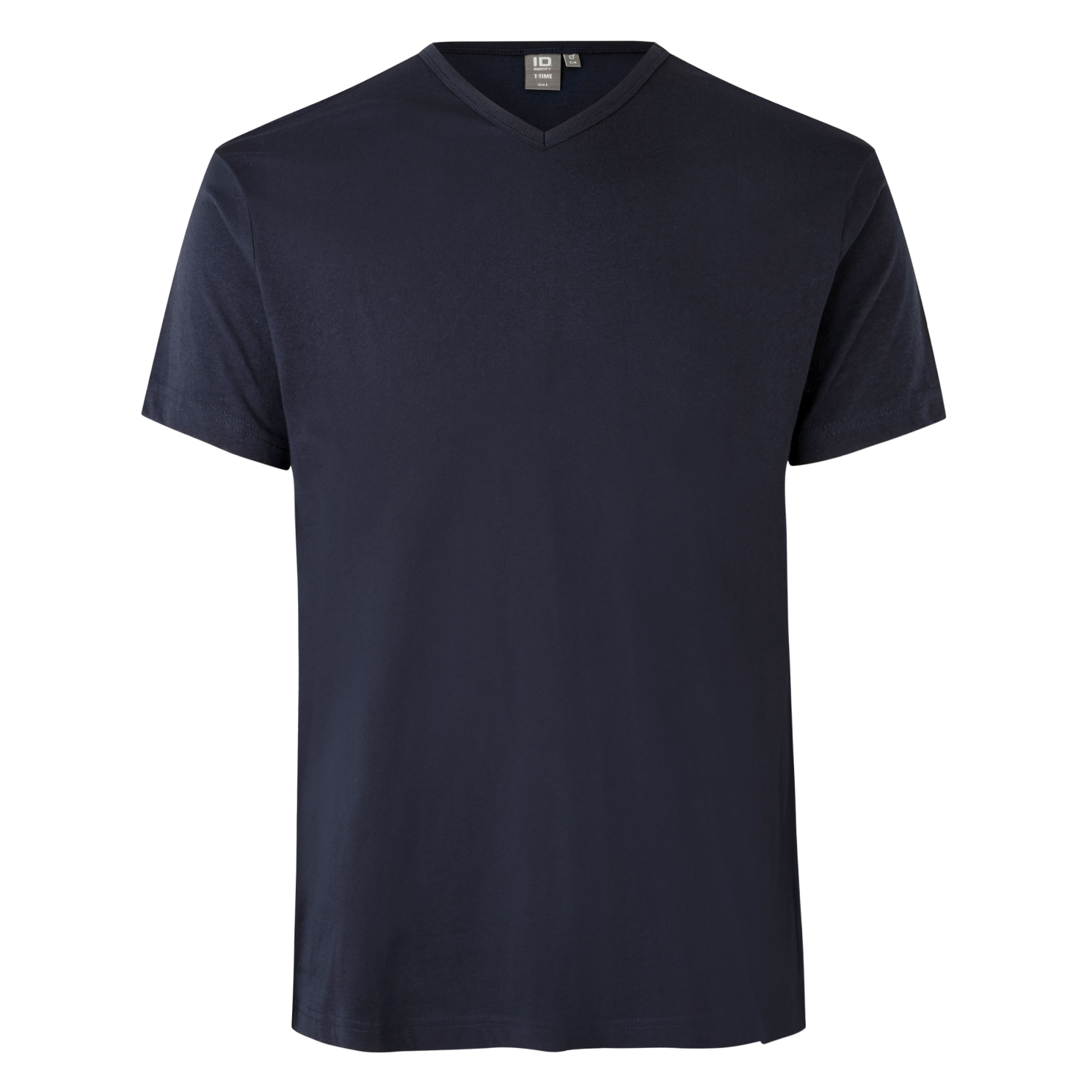 -time Herre  -shirt Navy    i Store Plus Size Størrelser