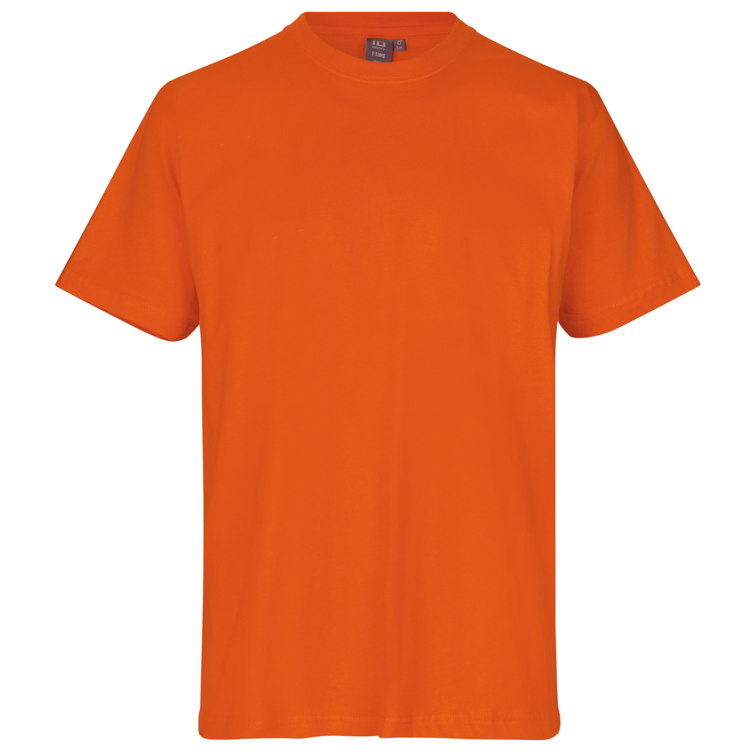 ID T-Time Herre T-shirt – Orange i Store Størrelser