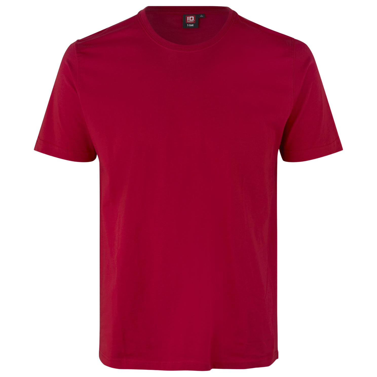 ID T-Time Herre T-shirt – Rød Plus Størrelser på Udsalg