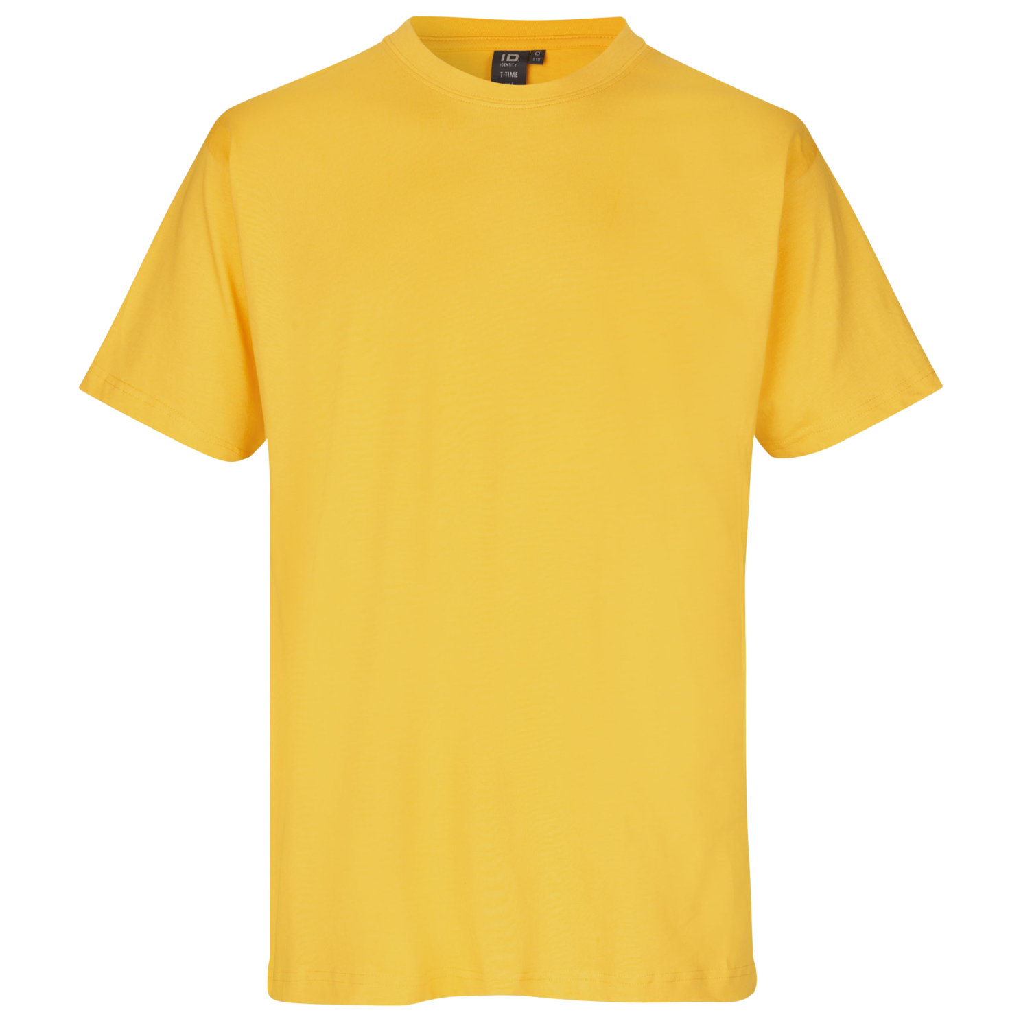 ID T-Time Herre T-shirt – Gul Plus Size Tilbud!