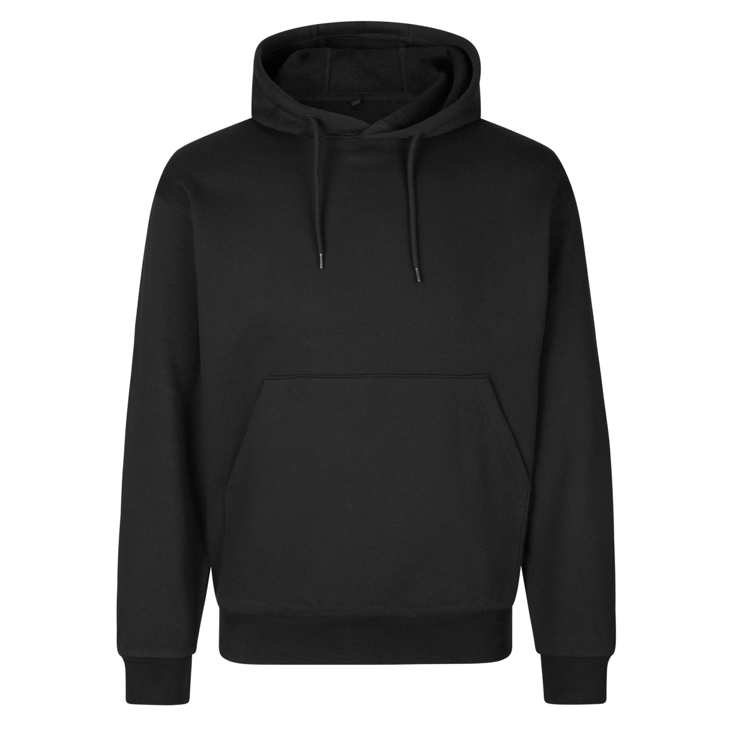 Tidless Unisex Hættetrøje i Sort – Plus Size Tilbud!