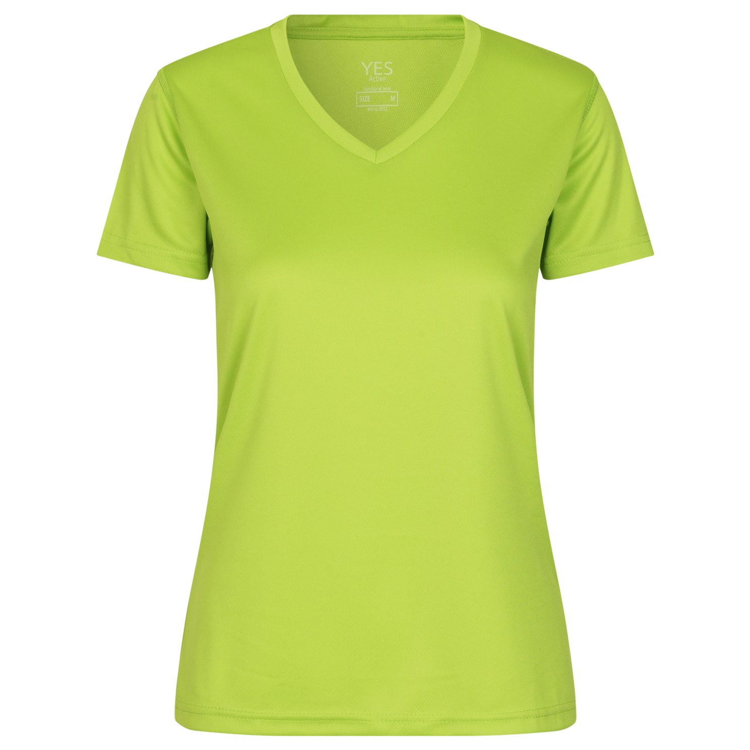 Ja Active Plus Size Trænings T-shirt i Lime – Fantastisk Tilbud!