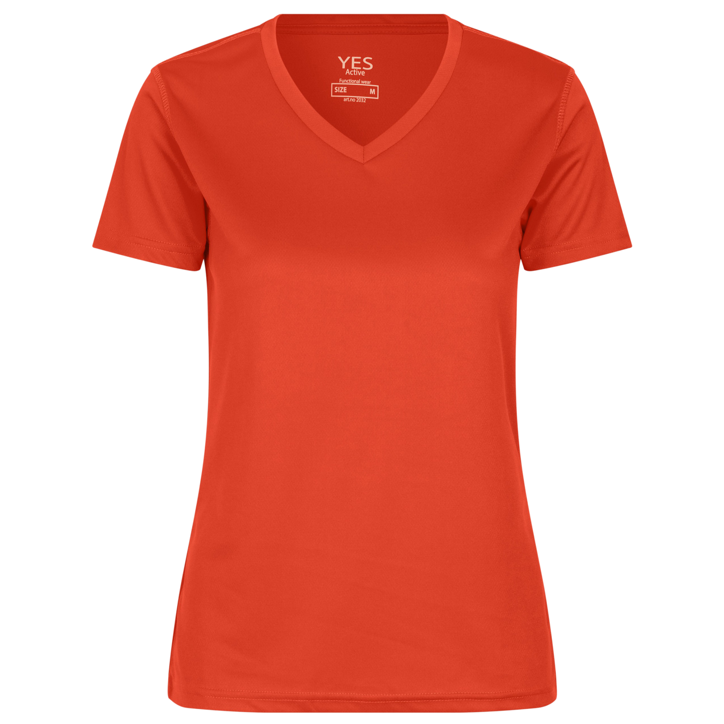 Ja Active Plus Size Trænings T-shirt til Dame – Orange Tilbud!