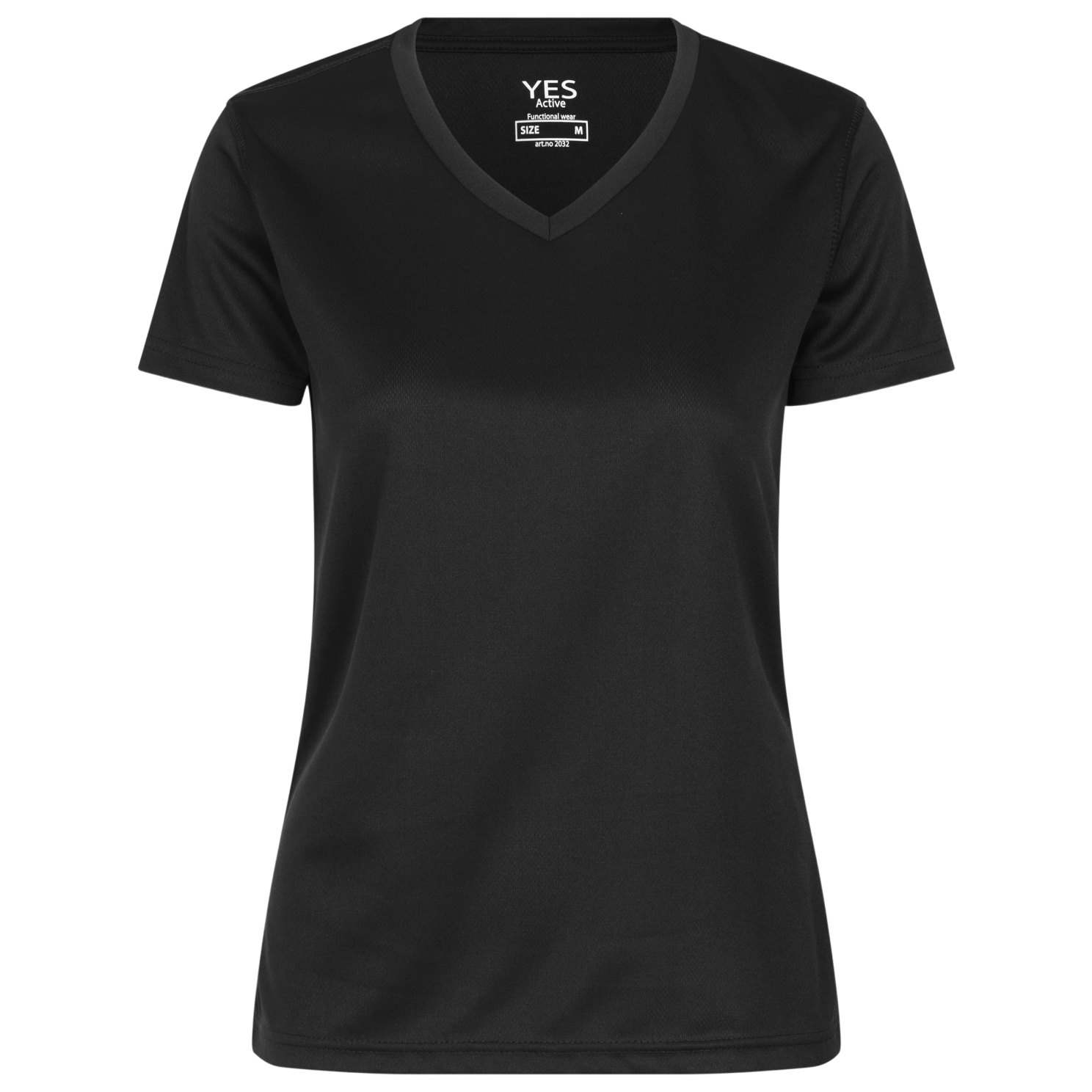 Ja Active Plus Size Trænings T-shirt – Sort til Aktive Kvinder
