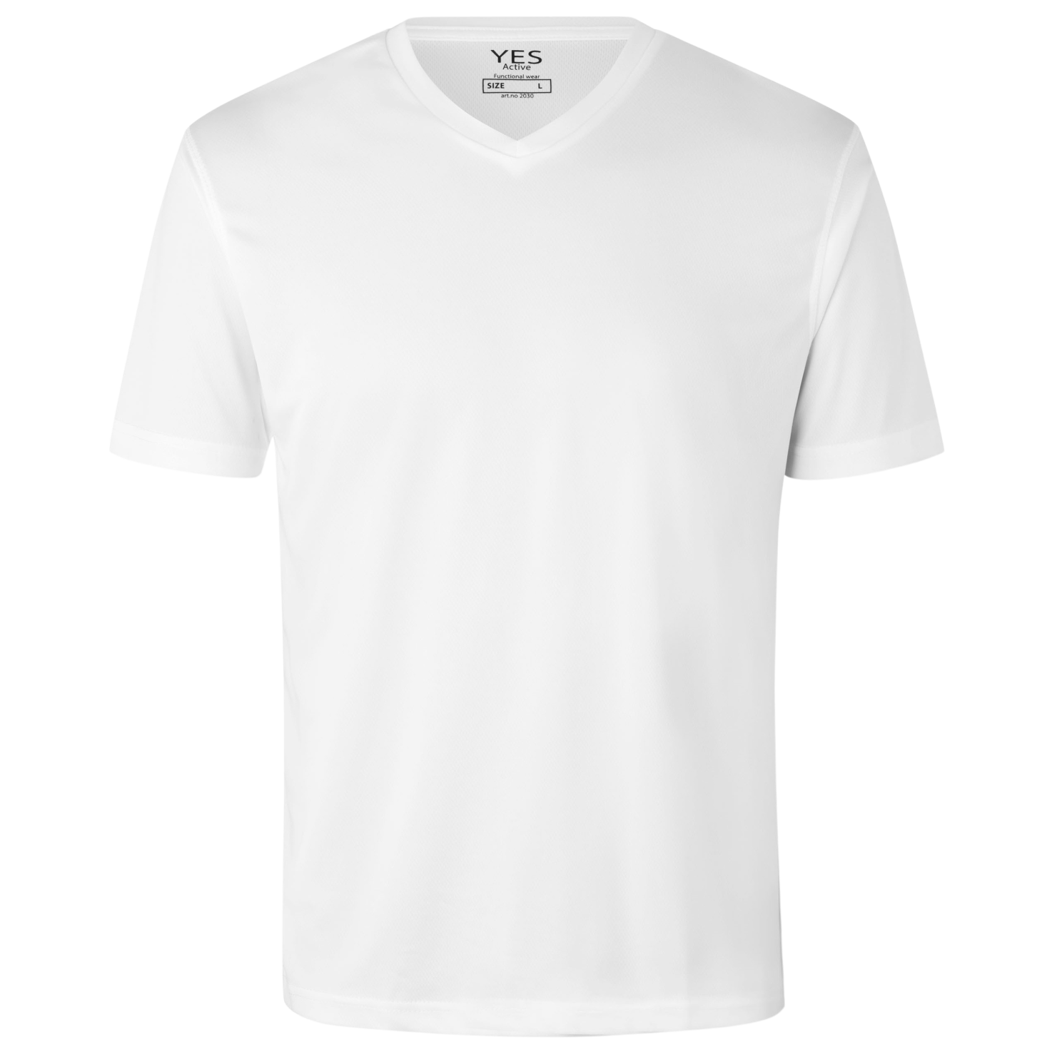 Ja Active Herre Trænings T-shirt – Hvid Plus Size Tilbud
