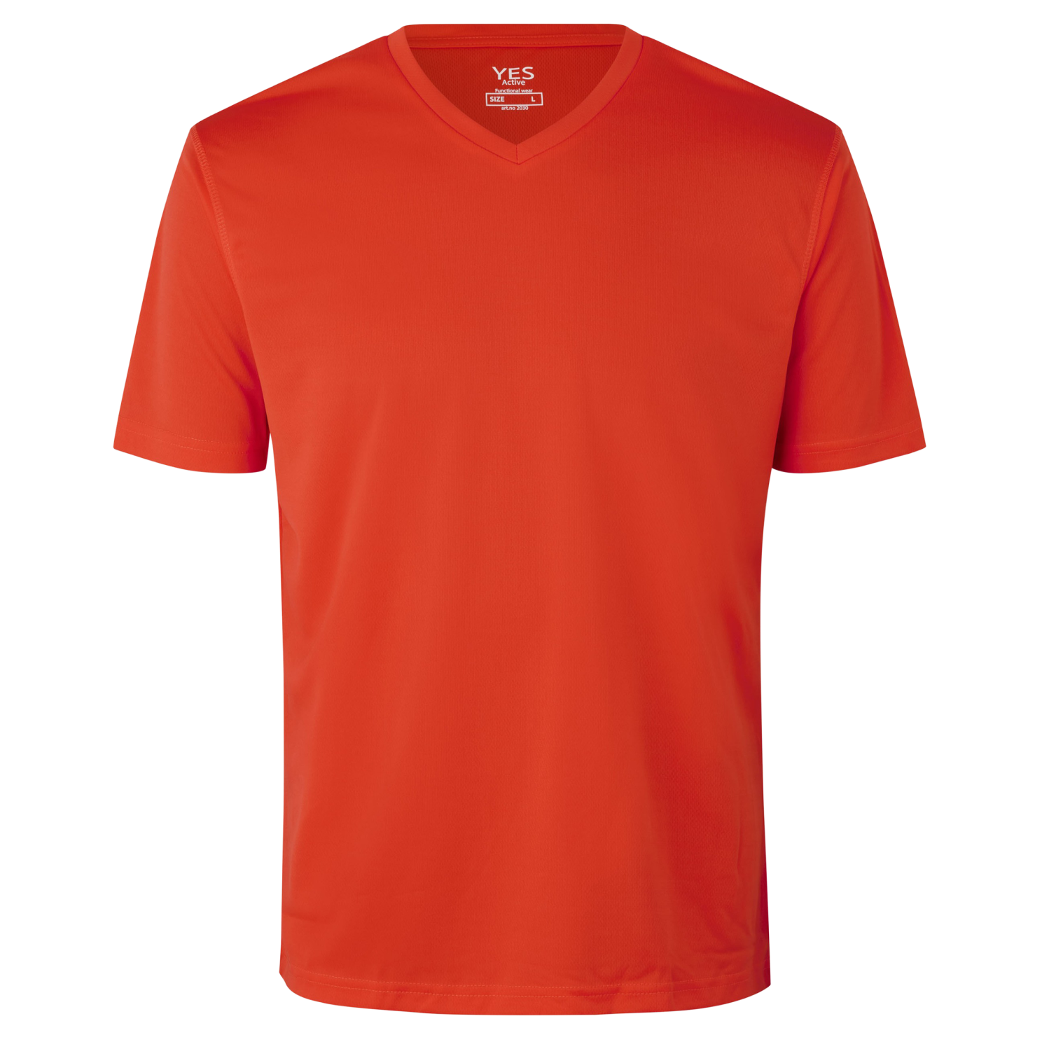 Ja Active Herre Trænings T-shirt – Orange Plus Størrelser