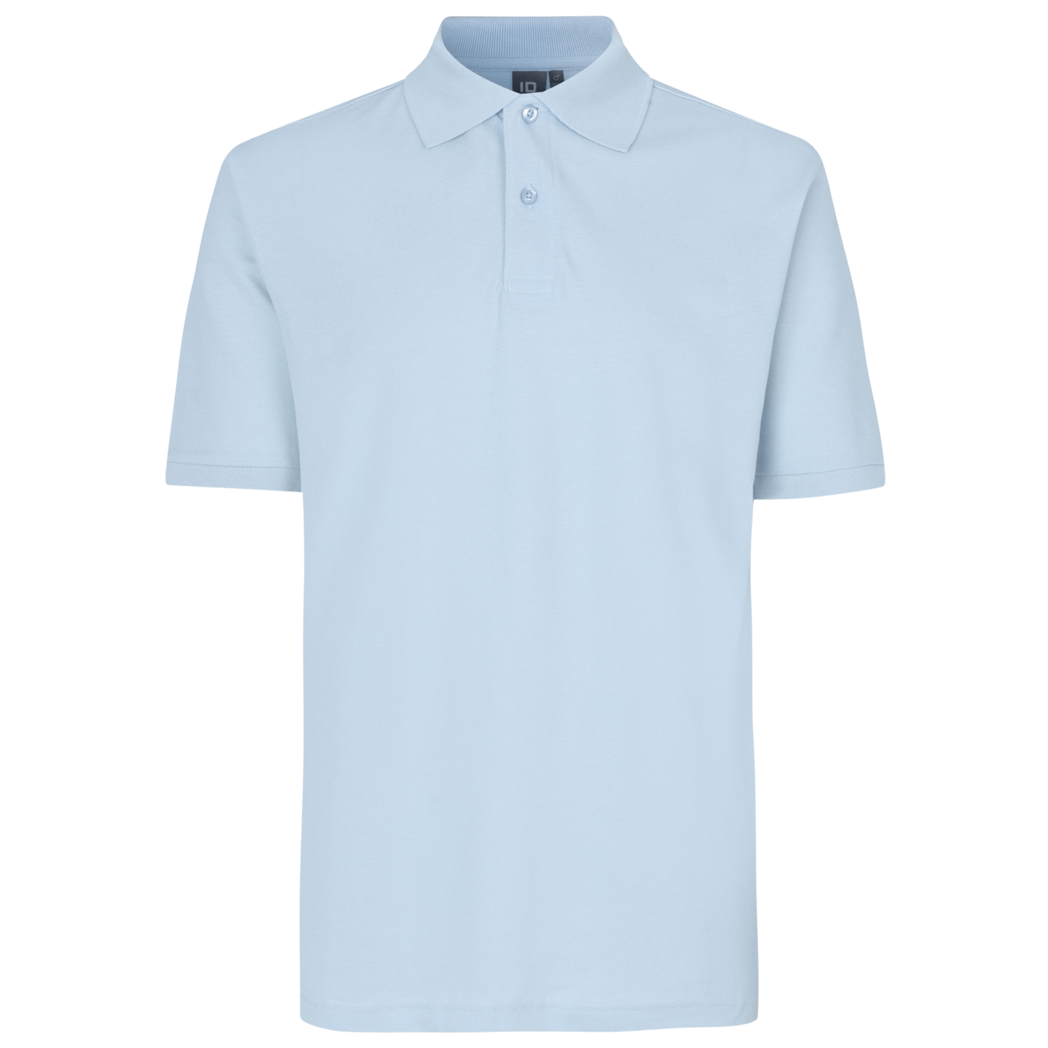 ID Herre Polo i Lys Blå – Plus Size Tilbud!
