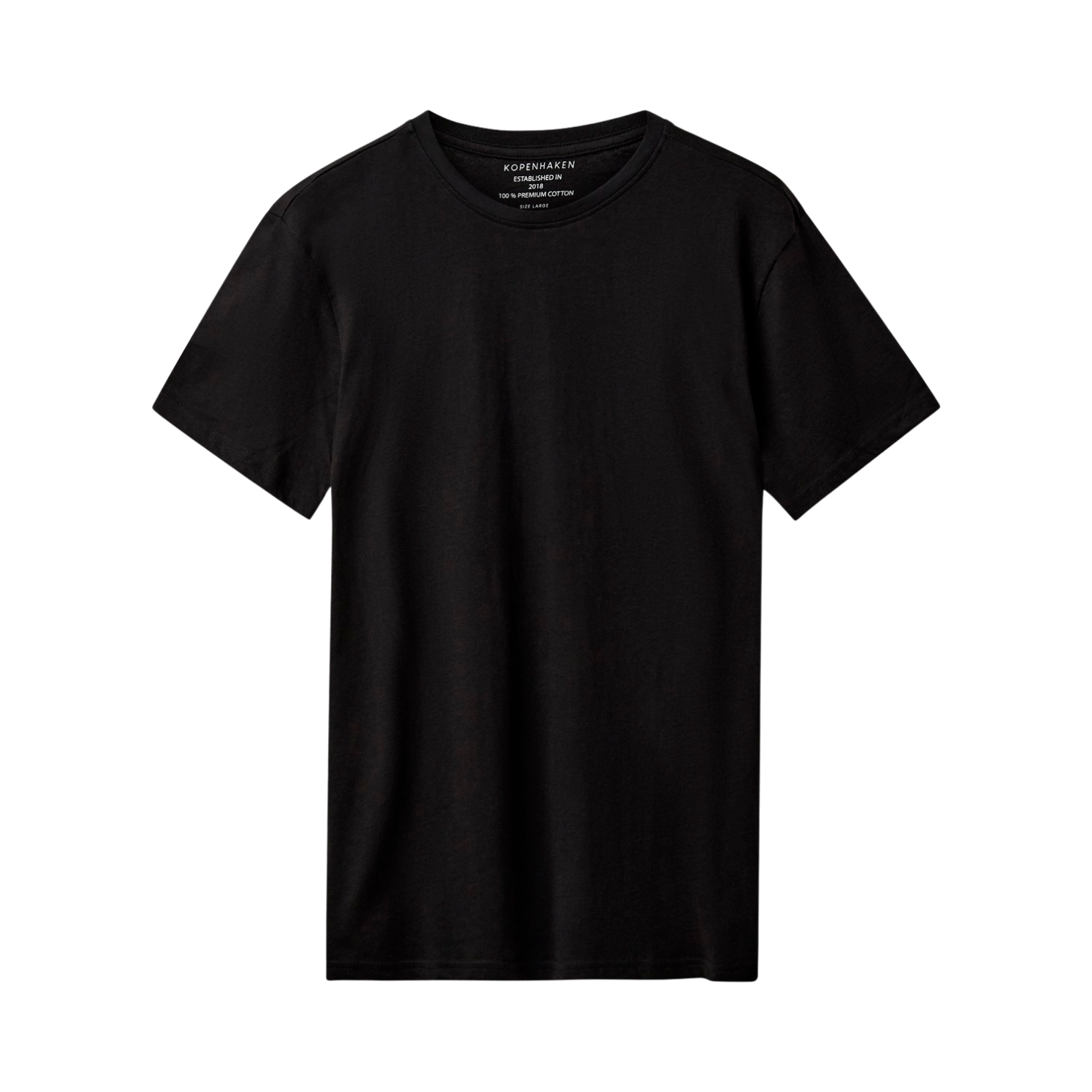 Kopenhaken Juelsminde  -shirt Herre  -shirt Black   i Store Plus Size Størrelser