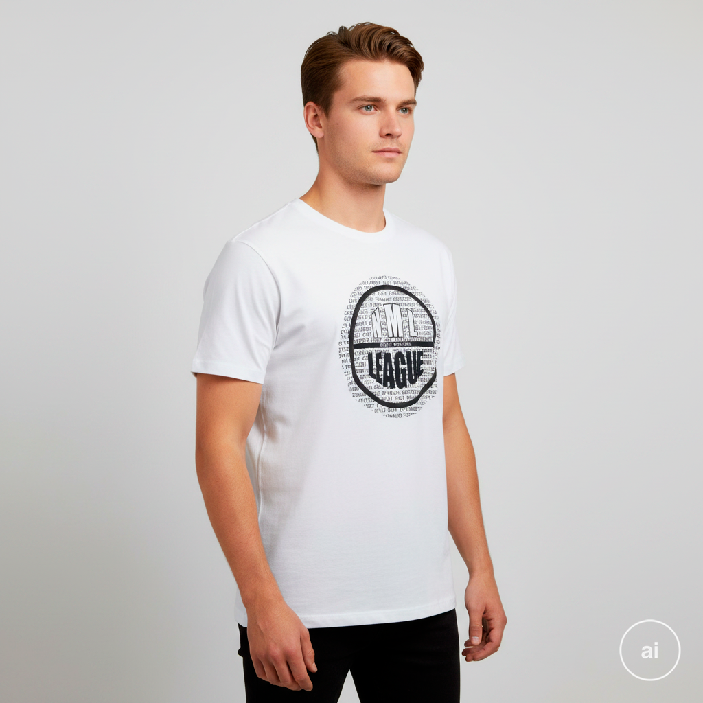 Loaded Ass Herre  -shirt P2 Bright White   i Store Plus Size Størrelser