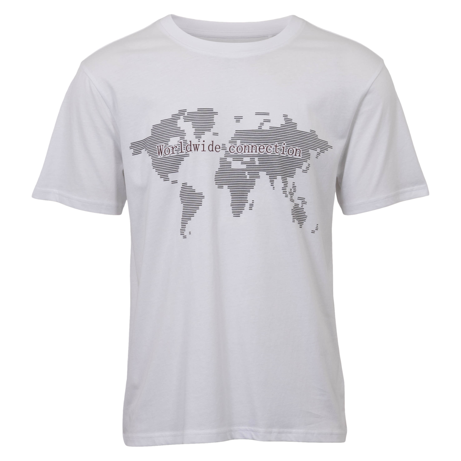 Loaded Herre T-shirt – P1 Lys Hvid til Plus Size Mænd