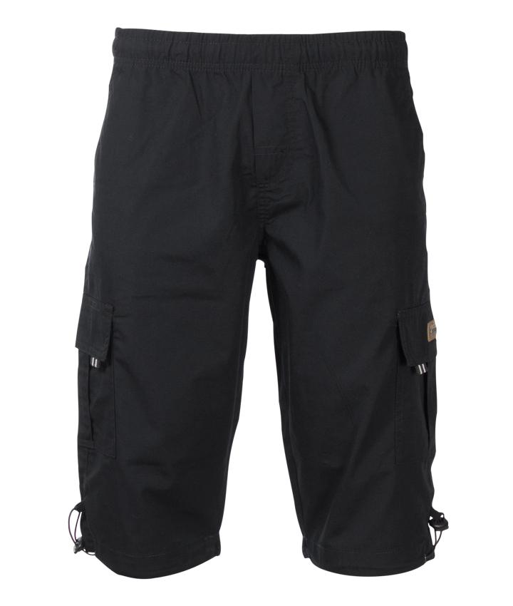 Loaded Joss Plus Size Herre Trekking Shorts - Sort Tilbud