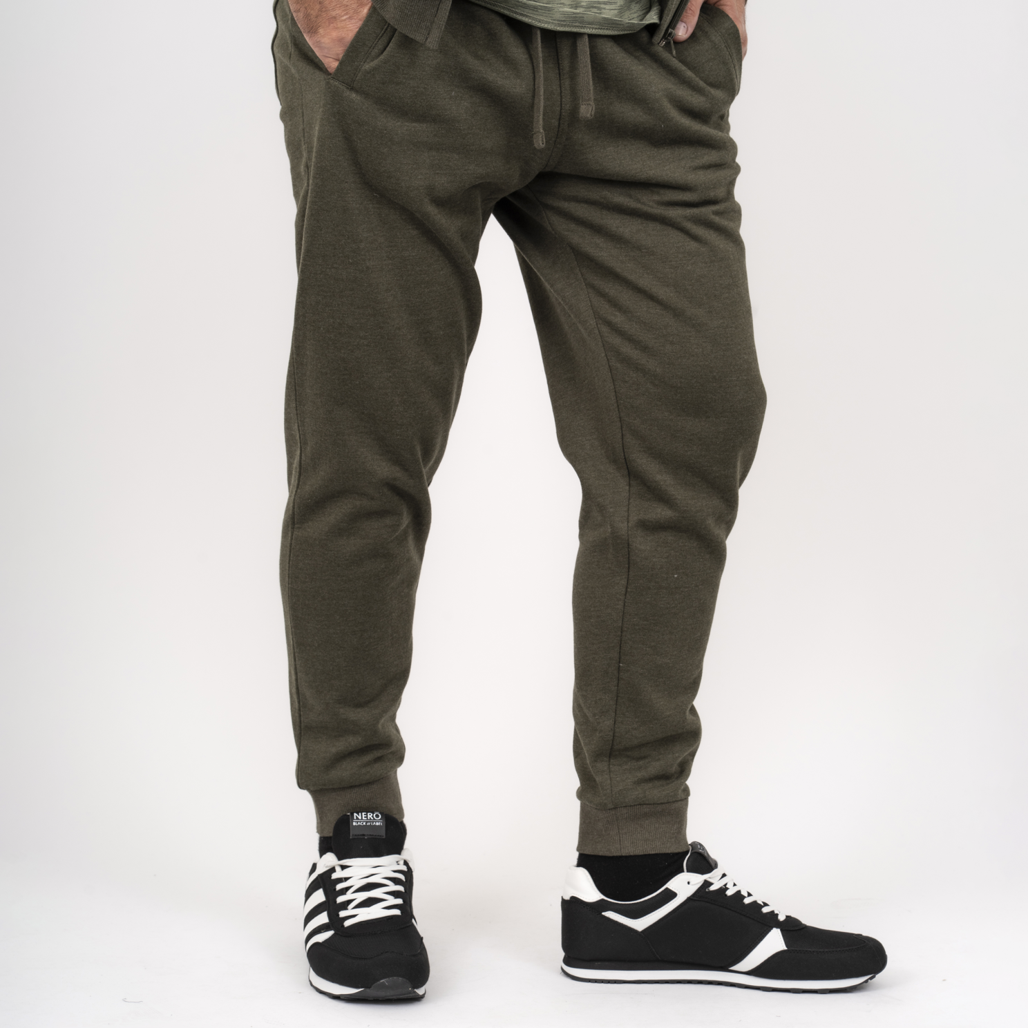 Loaded Nevada Herre Sweatpants i Jægergrøn Melange - Komfortabel Stil