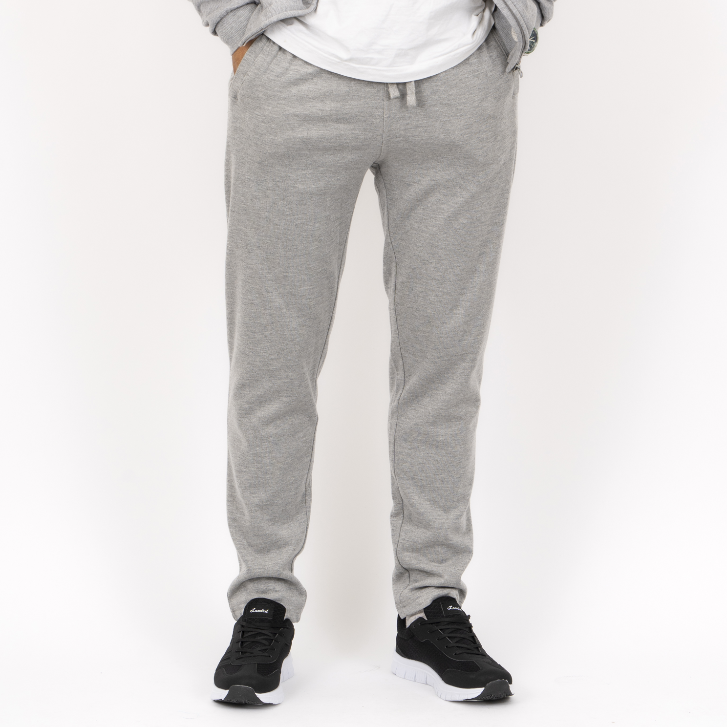 Loaded Nevada Herre Sweatpants – Lys Grå Melange Udsalg