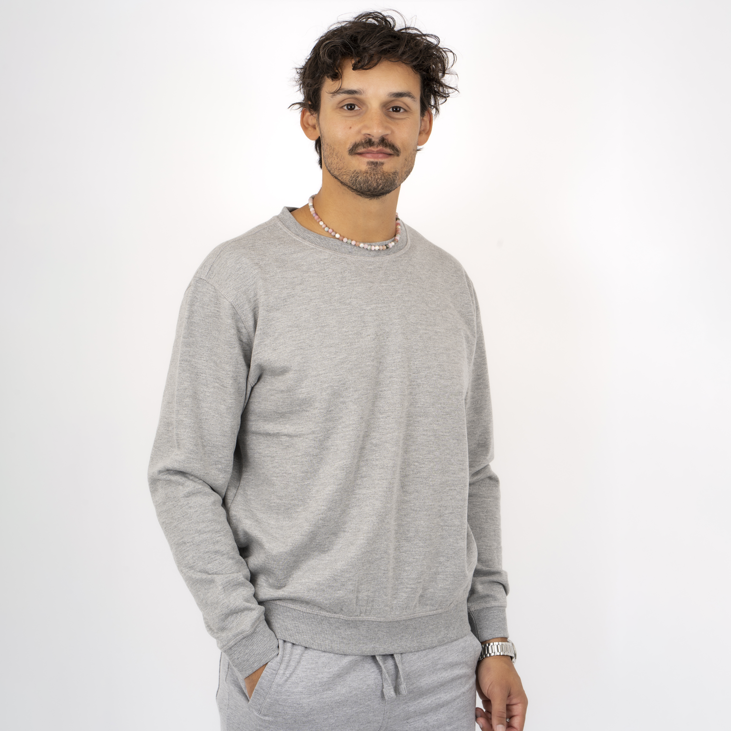 Loaded Nevada Herre Sweatshirt – Lys Grå Melange Tilbud