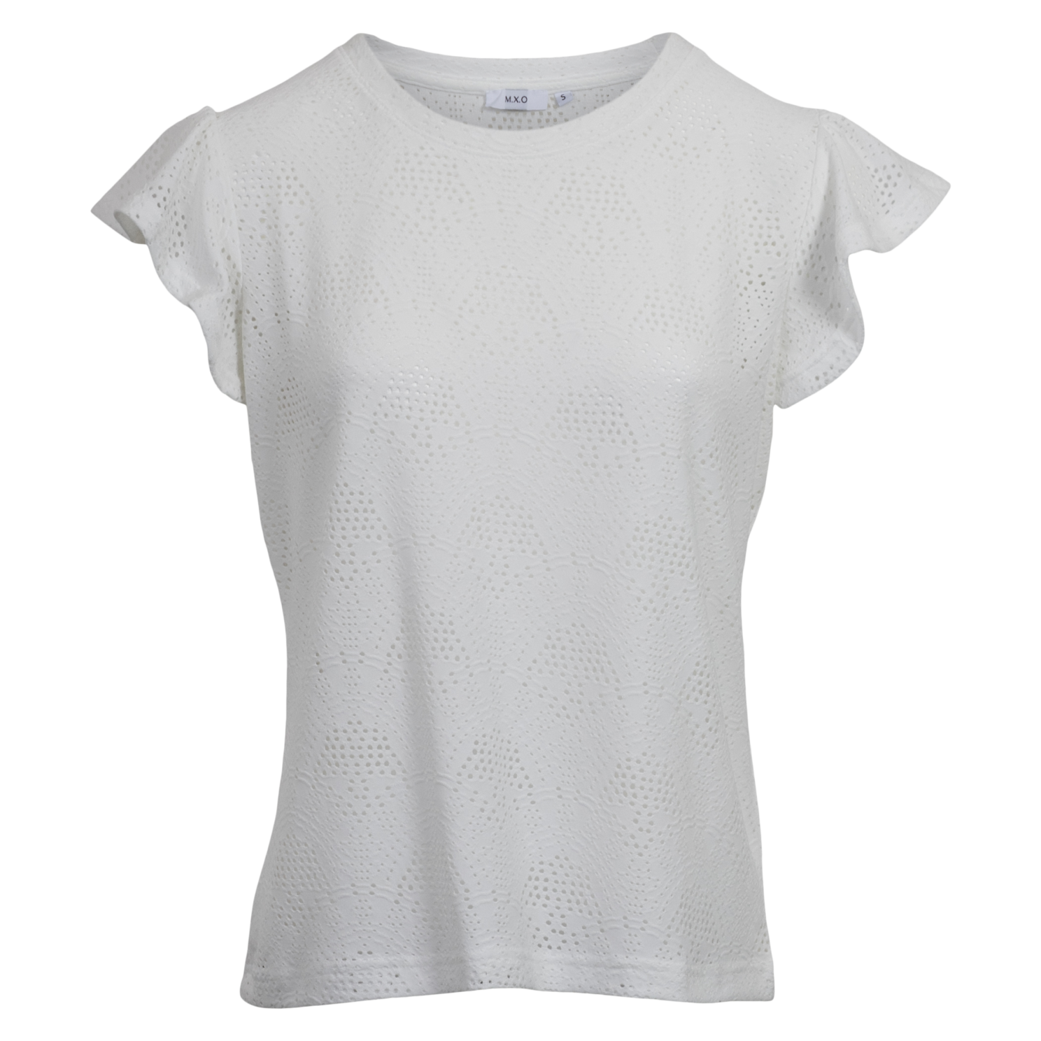 Dame Bluse 11 Offwhite   i Store Plus Size Størrelser