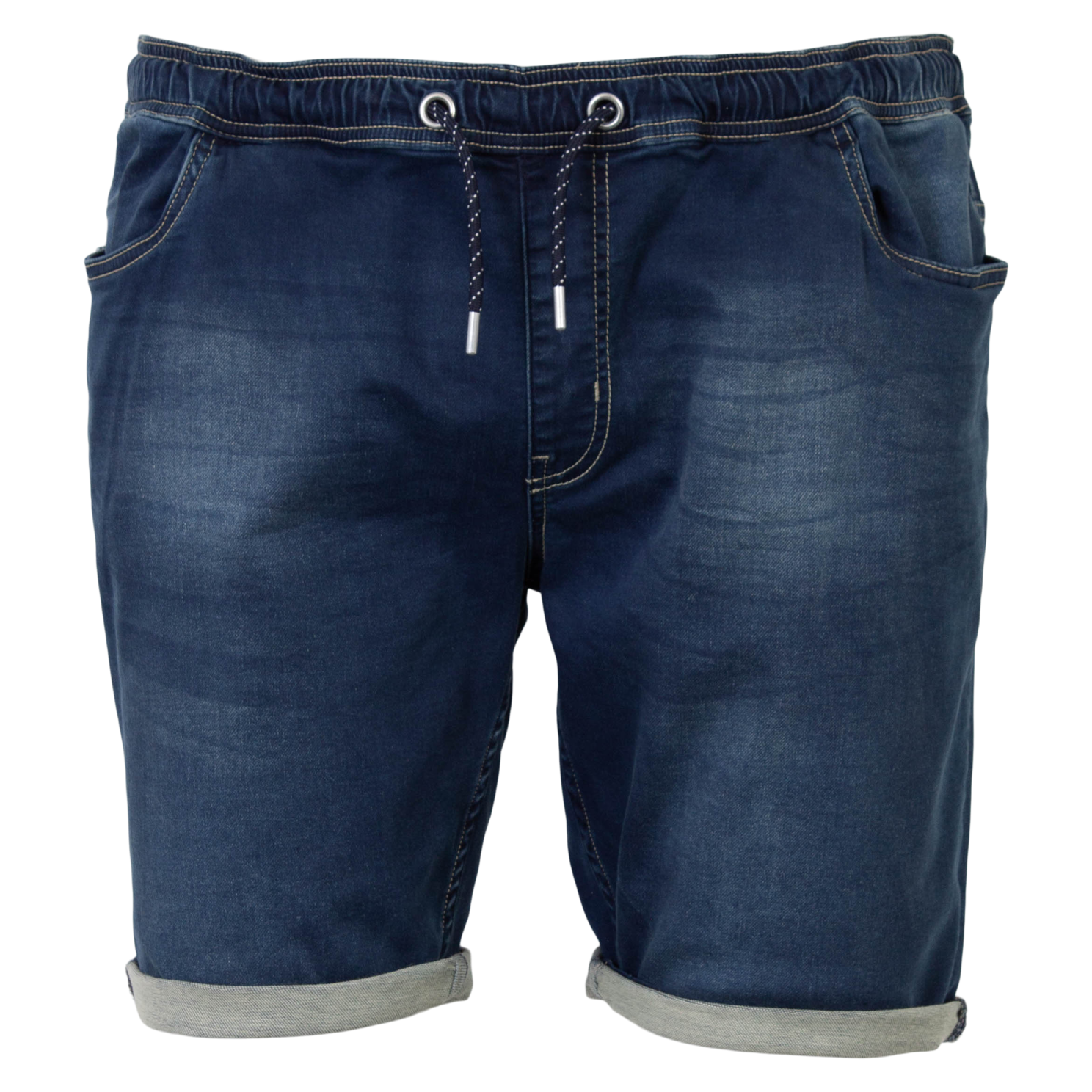 Marcus Brady Plus Size Herre Shorts – Lys Denim Stil